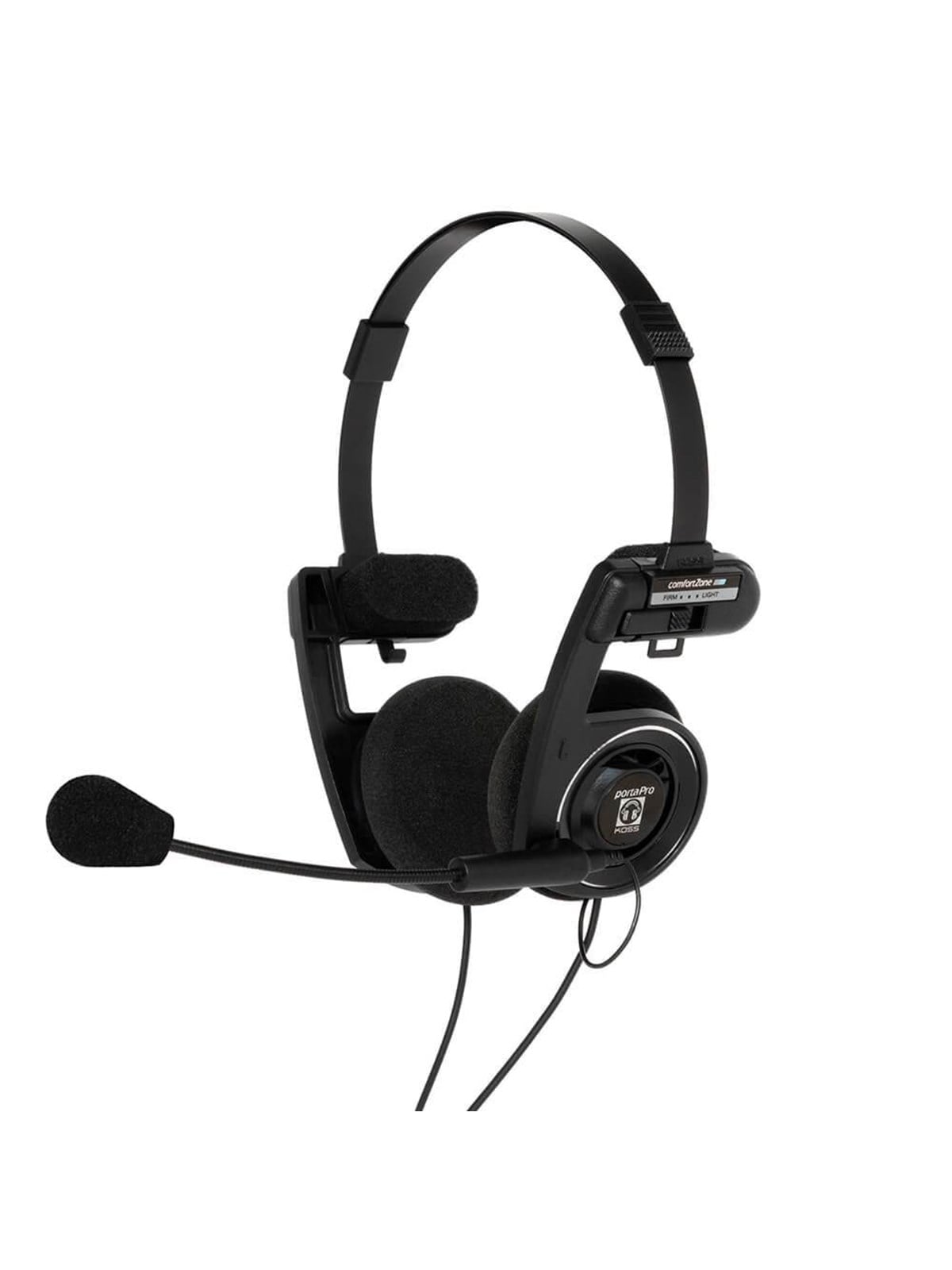 Kopfhörer - Koss Portapro Communication Headset On-ear Mic Black - Kopfhoerer/headsets - 196825