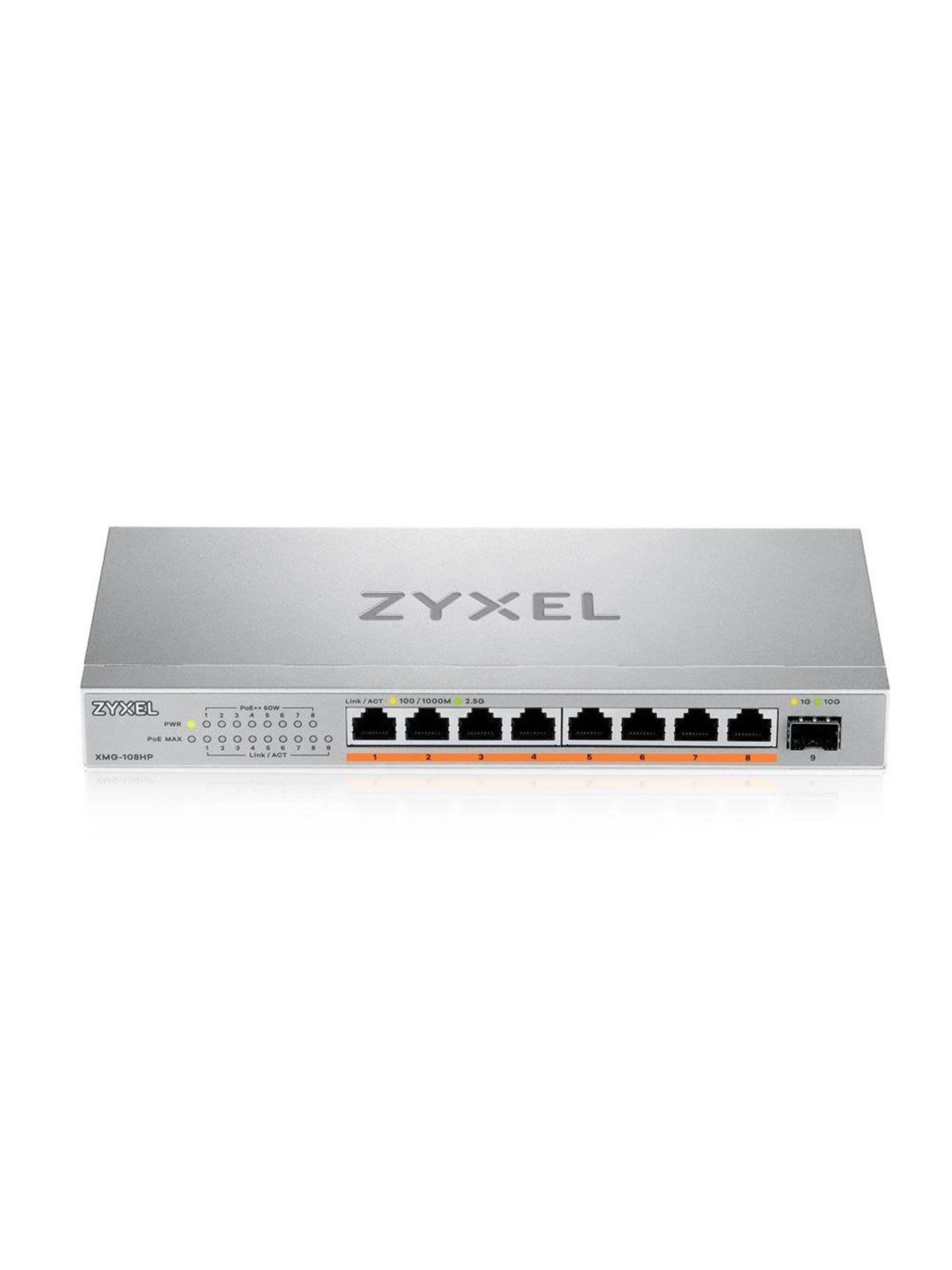 Zyxel Xmg-108hp 8-port 2.5G Unmanaged Switch 10g Uplink - Switches - Xmg-108hp-eu0101f