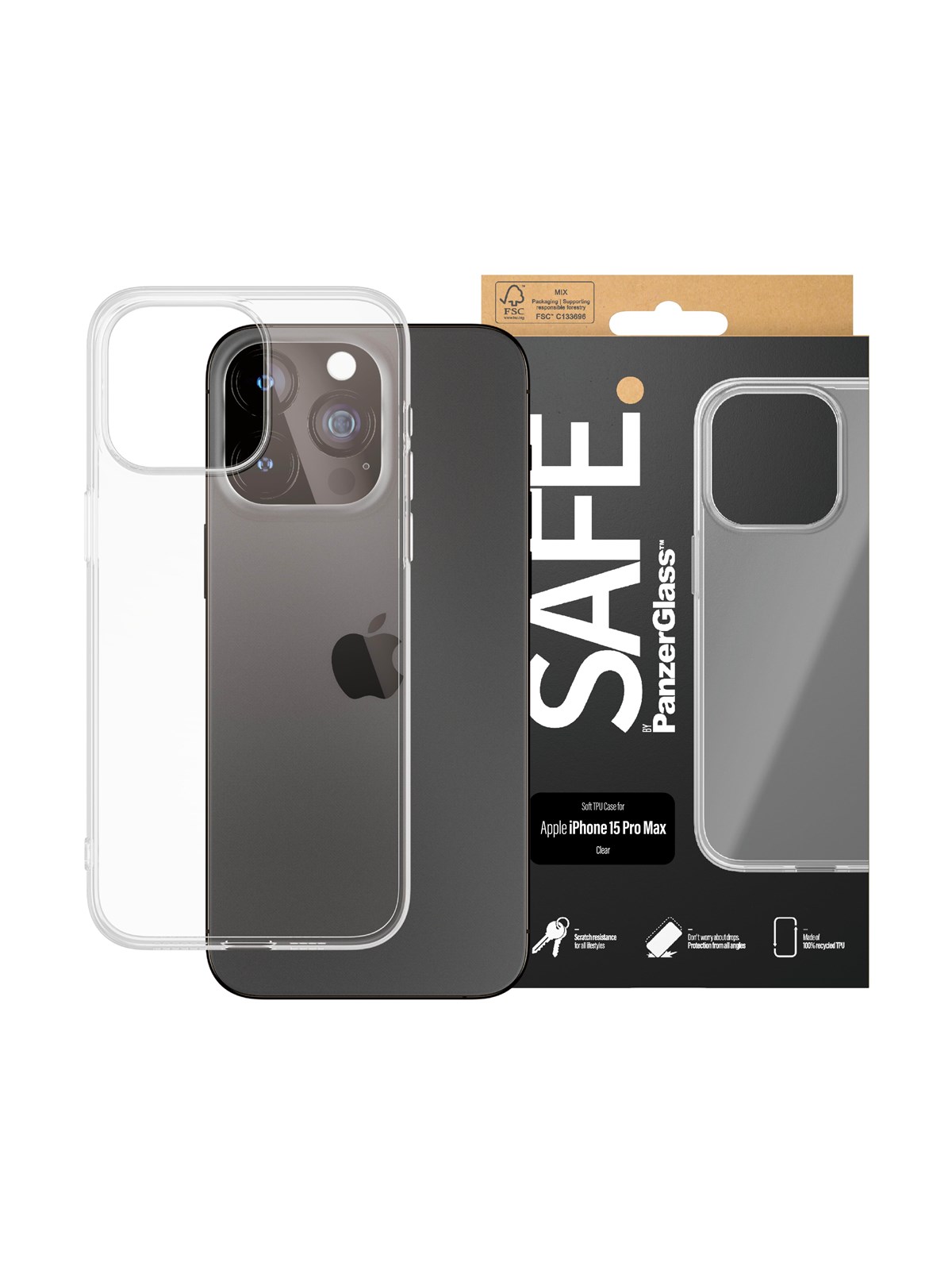 Safe by Panzerglass Tpu Case Iphone 15 Pro Max - Handys Cover Cases - Safe95541