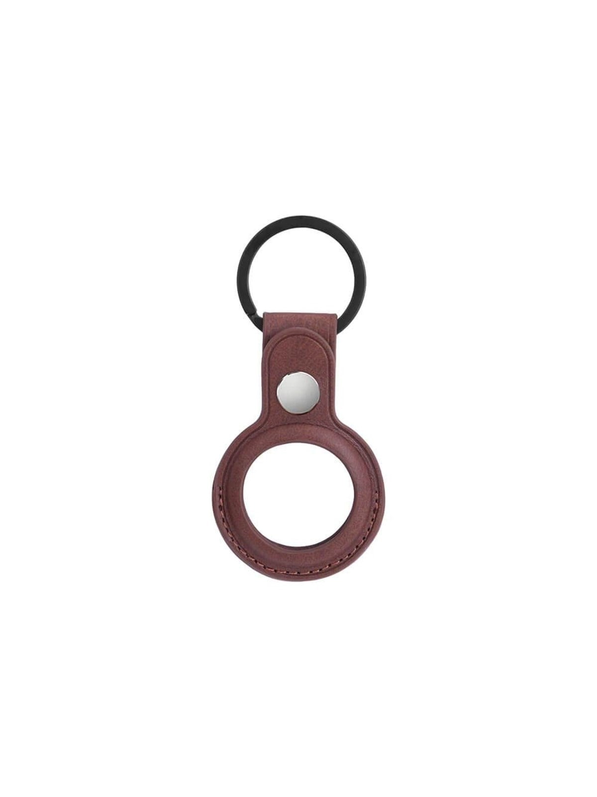 Onsala Airtag Holder Brown With Keyring - Handys Cover Cases - 588579
