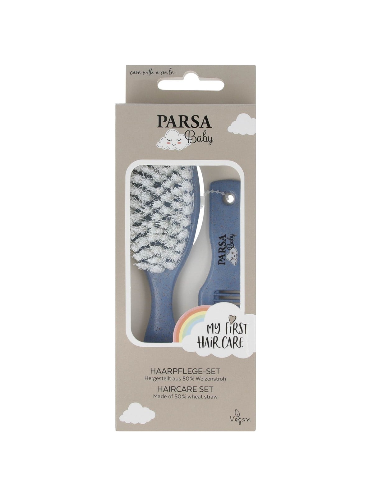 Parsa Baby Mein Erstes Haarpflegeset Aus Veganem Biokunststoff - Rosa - Babypflege - P00001992