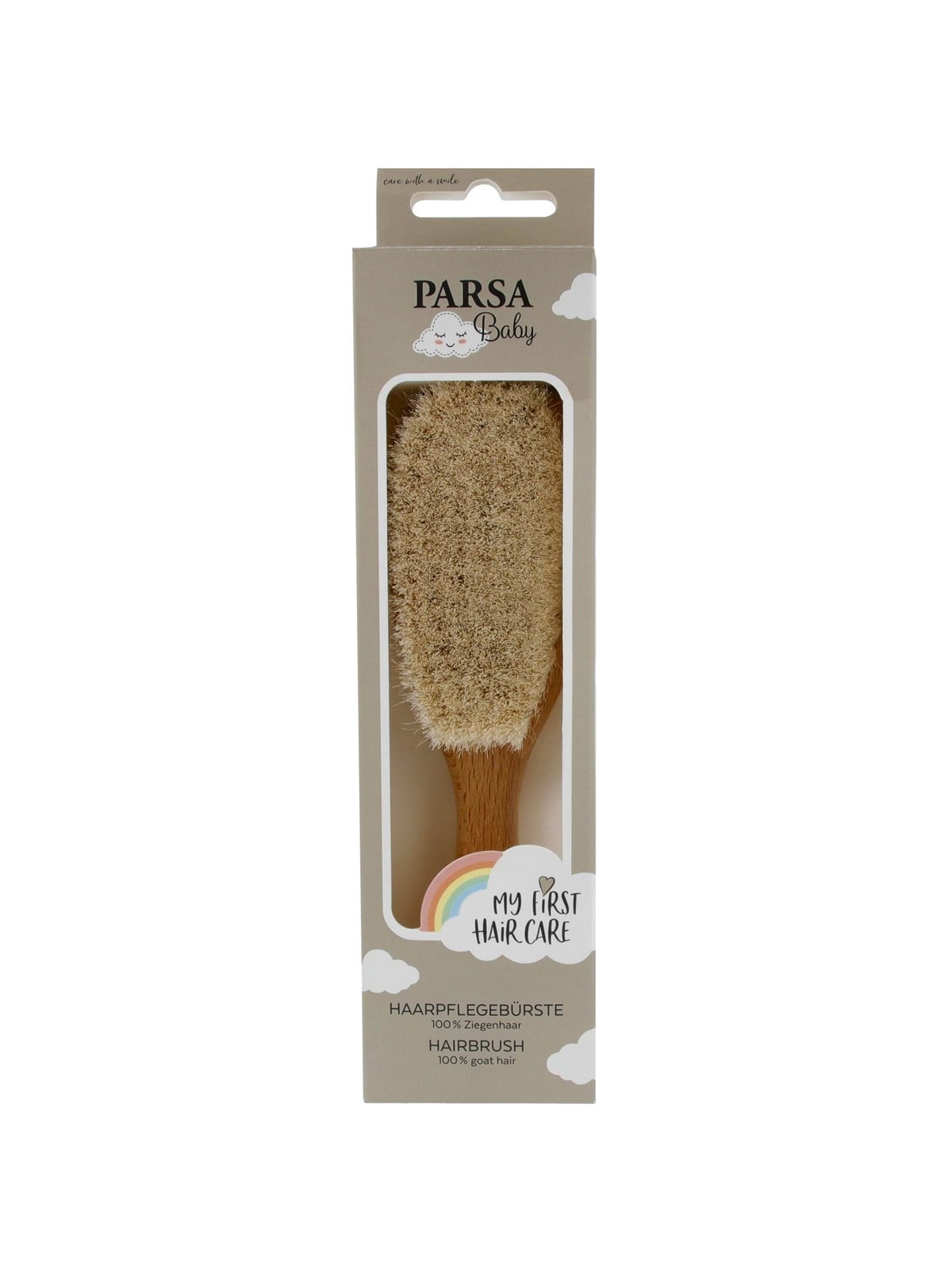 Parsa Baby Babyhaarbürste Mit Ziegenhaar Aus Fsc -Zertifiziertem Buchenholz - Babypflege - P00001993