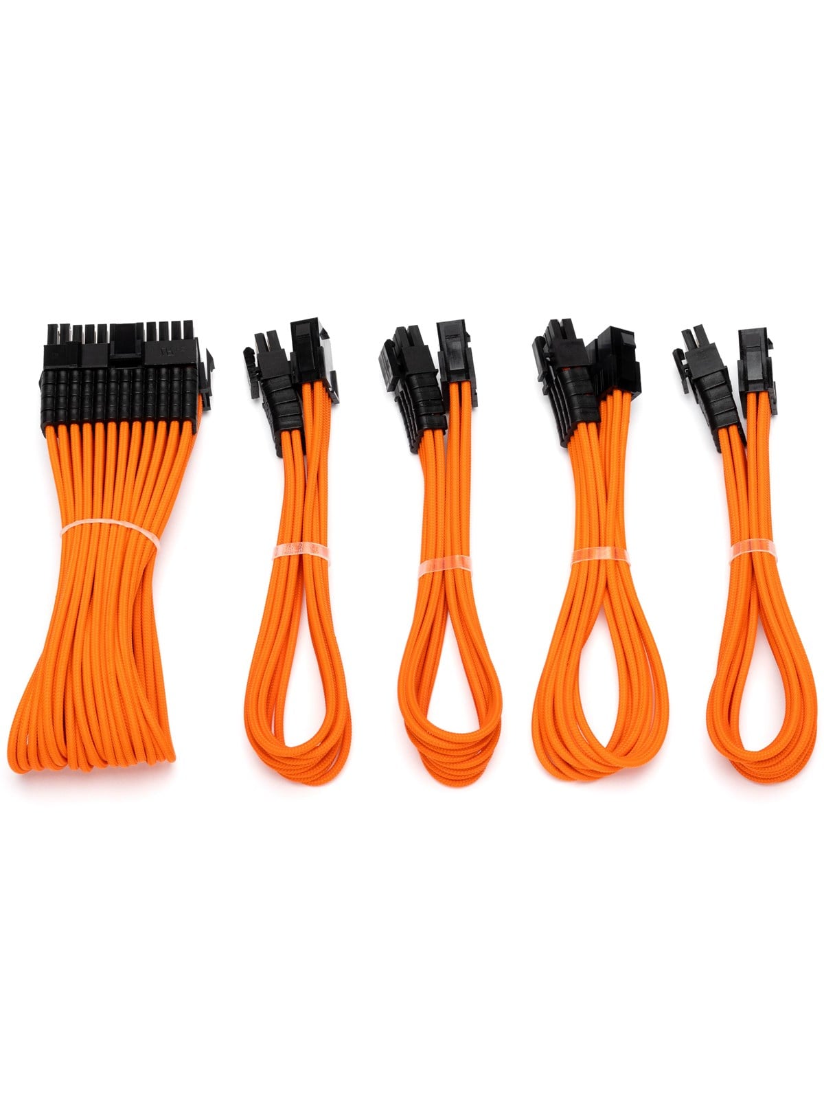 Dutzo Sleeved Power Extention Cable Kit (v2) - Orange - Stromkabel Intern - Dsc-pcev230cmorn