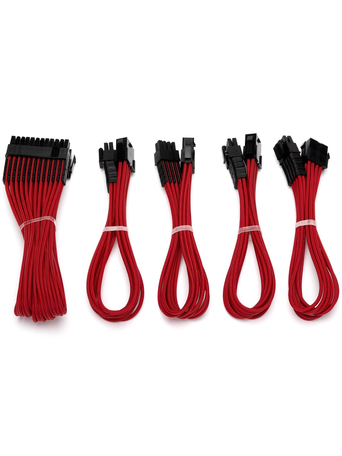 Dutzo Sleeved Power Extention Cable Kit (v2) - Rot - Stromkabel Intern - Dsc-pcev230cmred