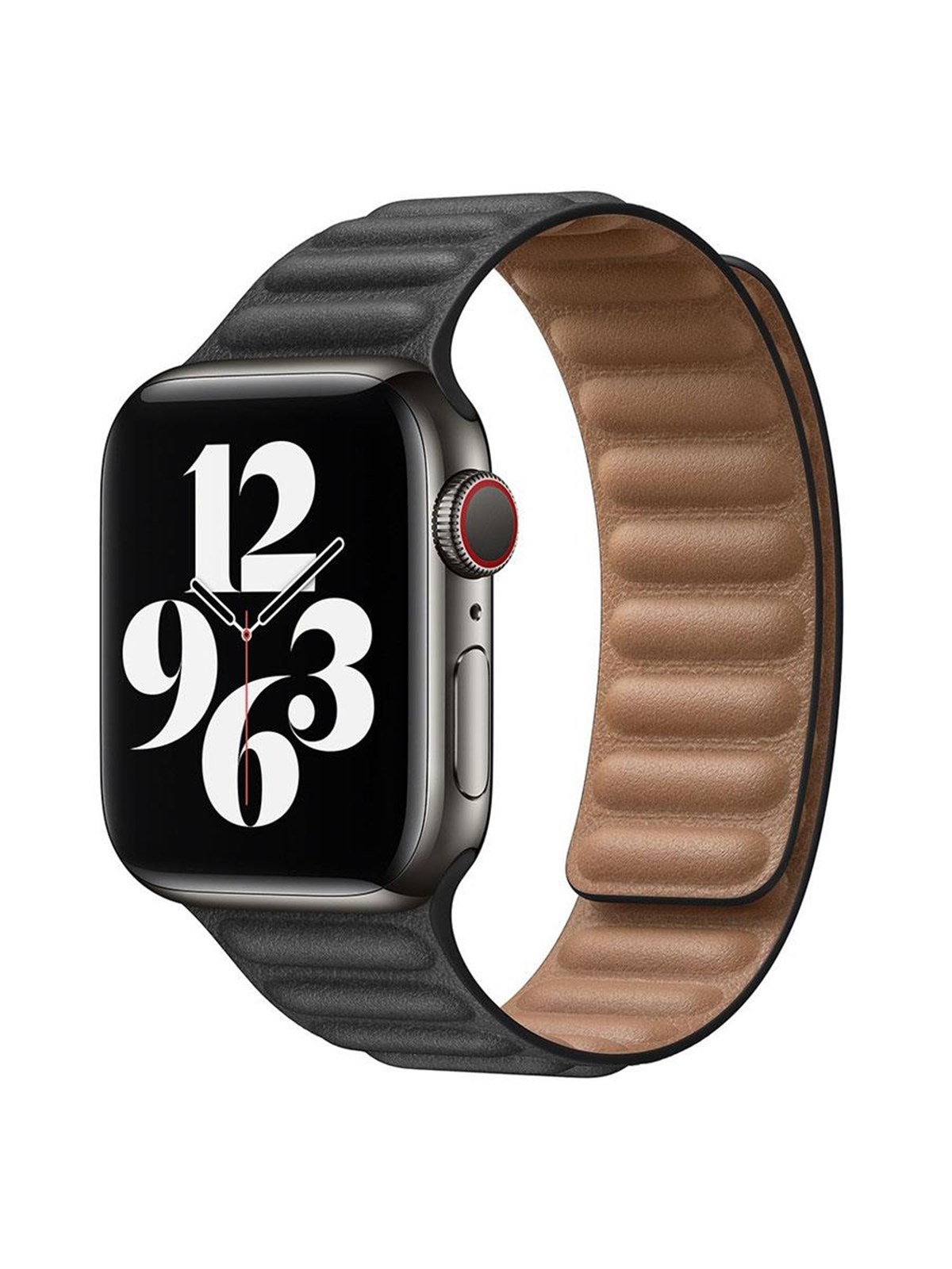 Lippa Apple Watch Magnetic Leather Strap 42/44/45/49 - Black - Smartwatch Accessories - Lpaw030