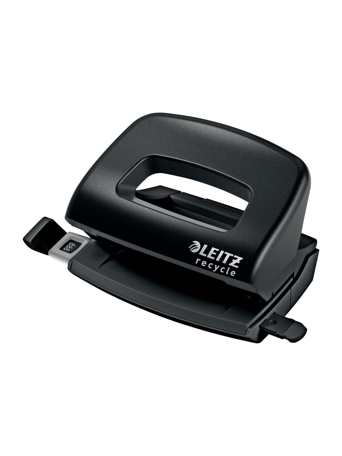 Leitz NeXXt Recycle Mini-Locher, Schwarz