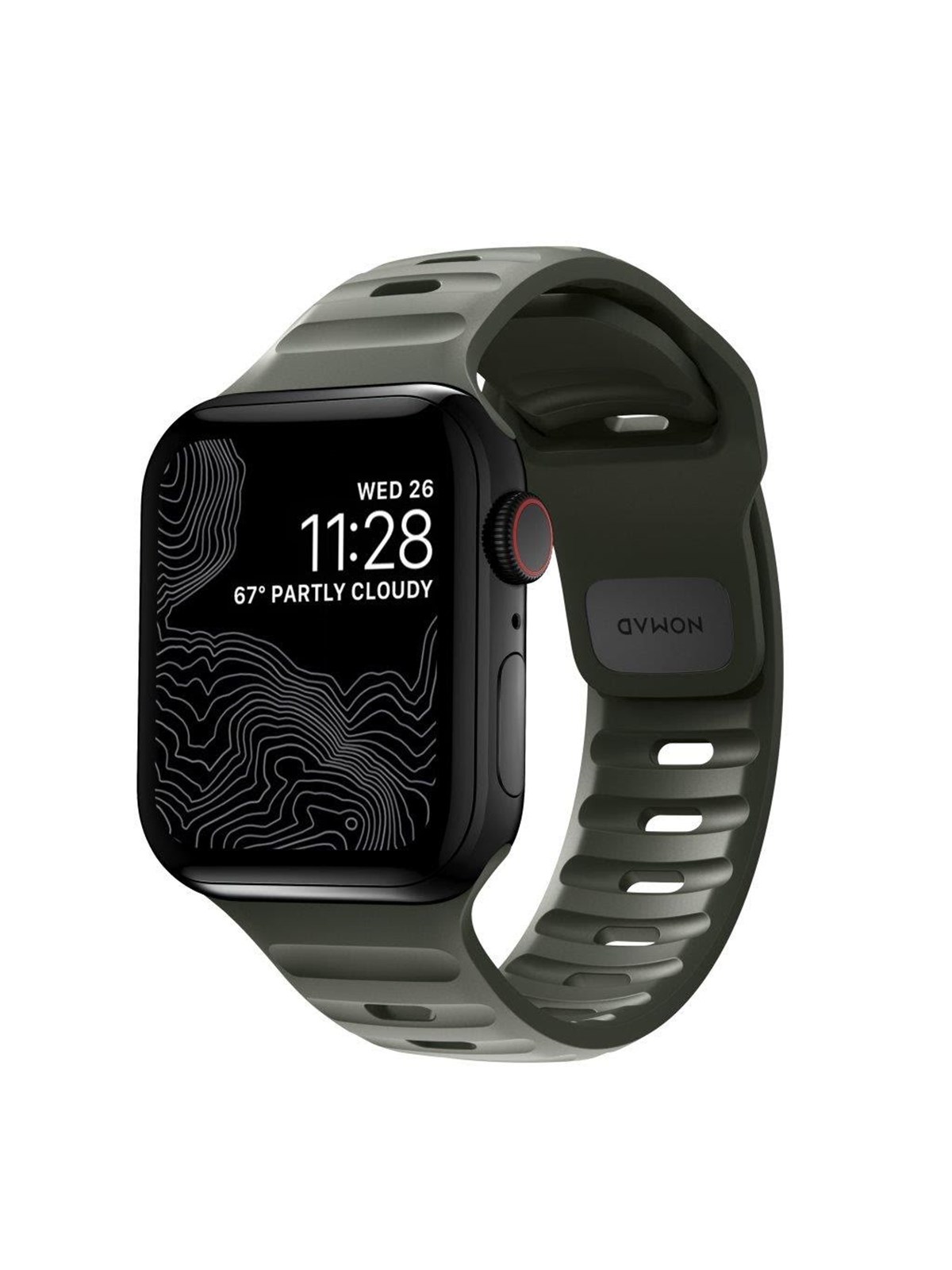 Nomad - Sport Band - 44mm/42mm | M/L | Ash Green | FKM | V2