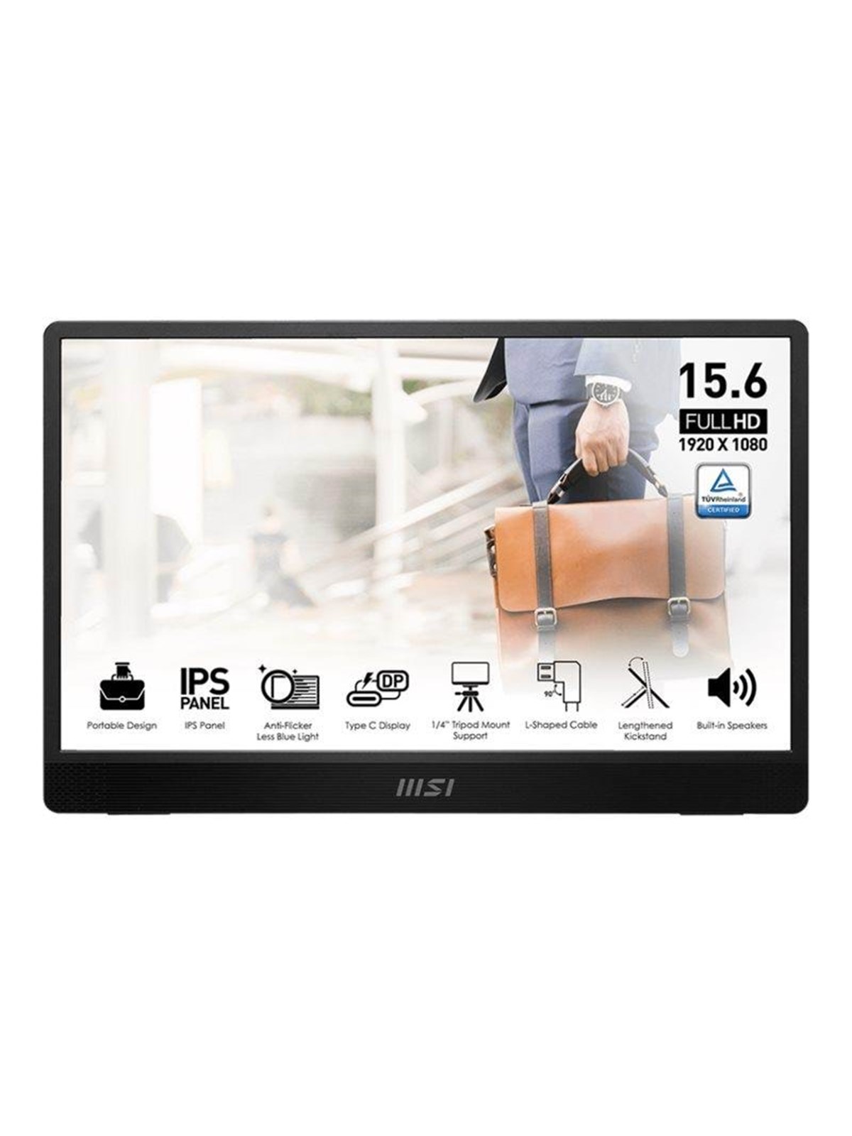 16" Msi Pro Mp161de E2 - Lcd Monitor - Full HD (1080p) - 16" - Bildschirm - 9s6-3pb70h-021