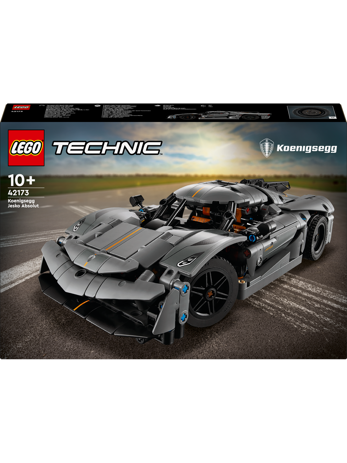 Lego Technic 42173 Koenigsegg Jesko Absolut Supersportwagen in Grau