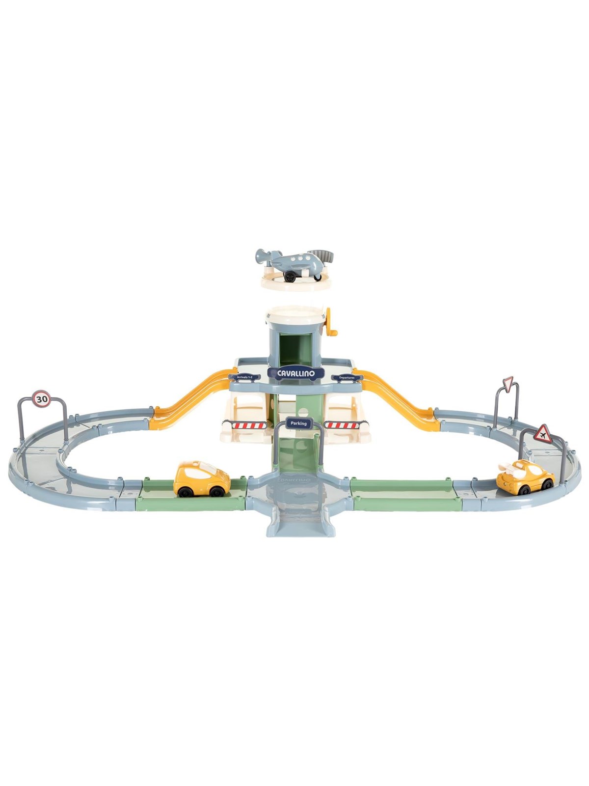 Cavallino Toys Cavallino Airport With Parking Garage And Street Pastel Colors - Spielzeugauto - 4701ln04