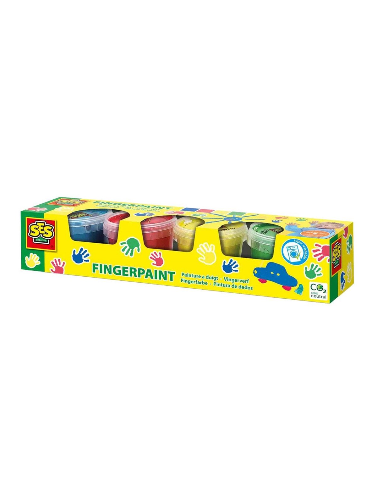 SES Creative Finger Paint Primary Colors 4x110ml