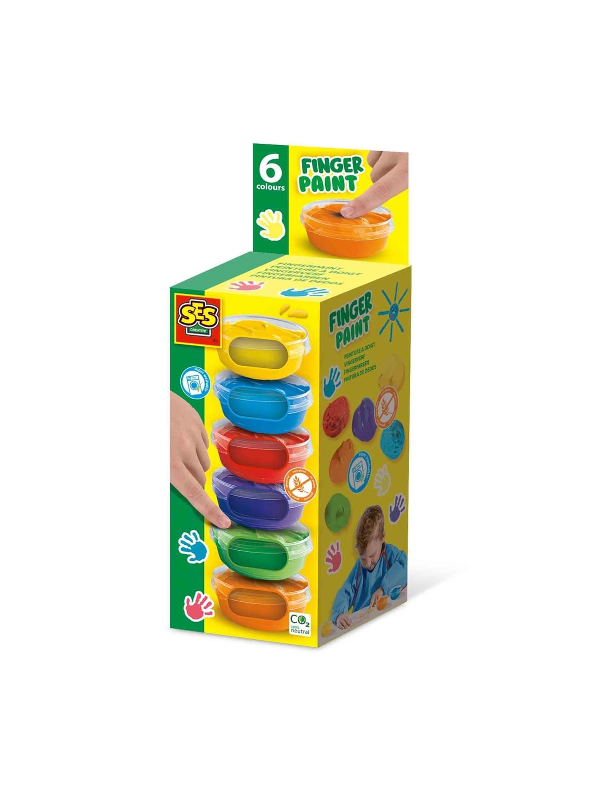 SES Creative Finger Paint 6 Colours 6 45 ml