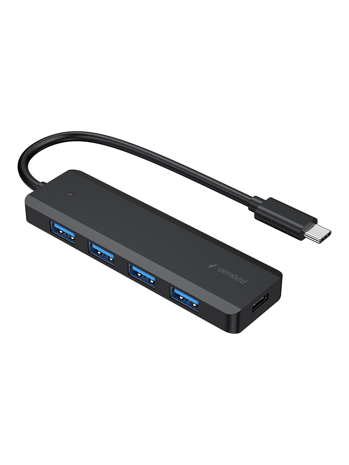 Gembird Uhb-cm-u3p4p-01 - Hub - Type-c - 4 Ports Usb-hubs - Usb 3.2 - 4 - Schwarz - Usb Hubs
