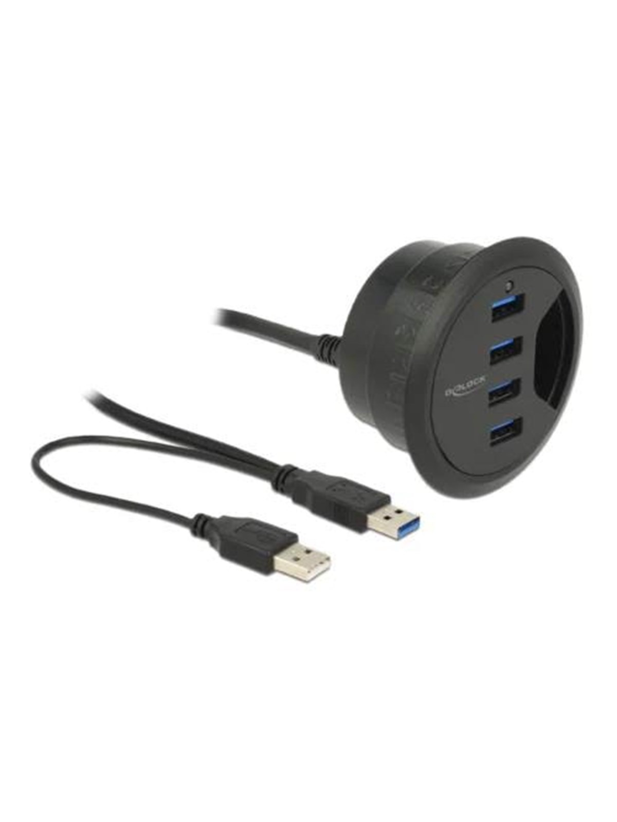 Delock In-desk Hub Usb-hubs - 4 - Schwarz - Usb Hubs - 62868
