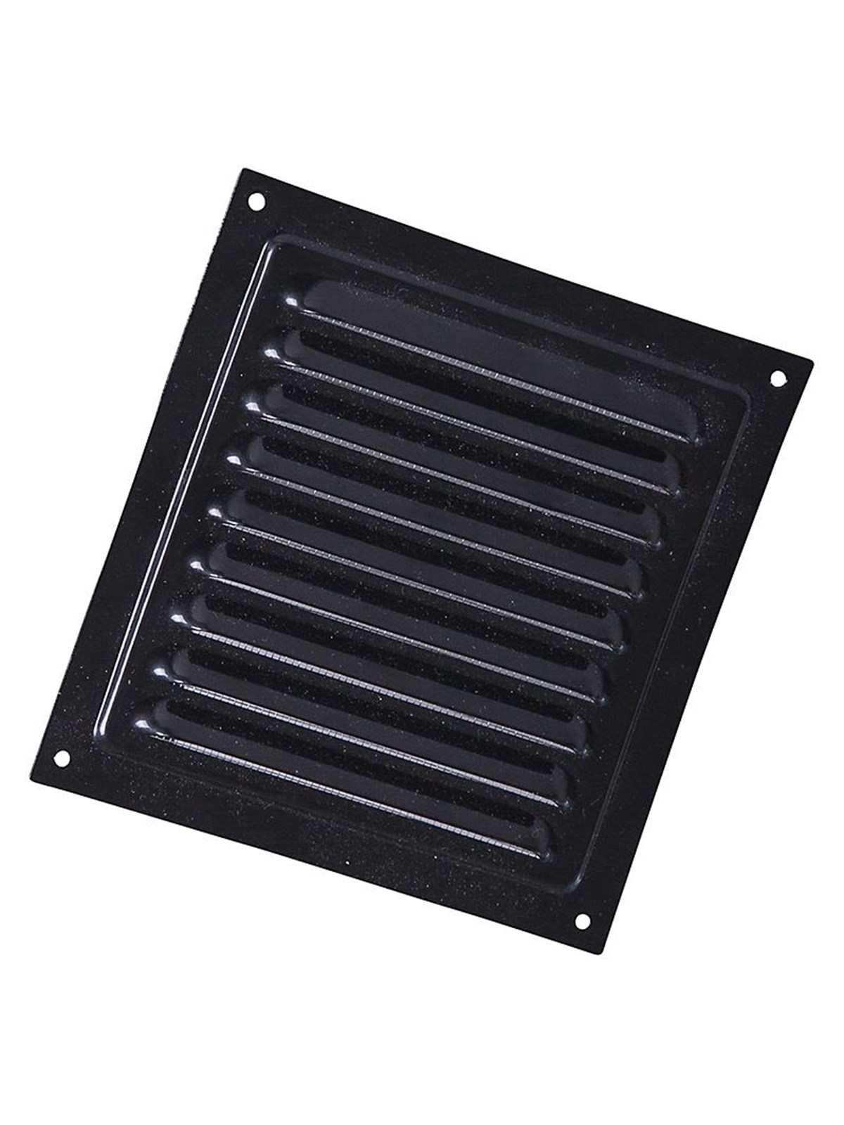 Duka Jalousie Grid 200x200 mm Black Lacquered Aluminium - Ventilation - 329194