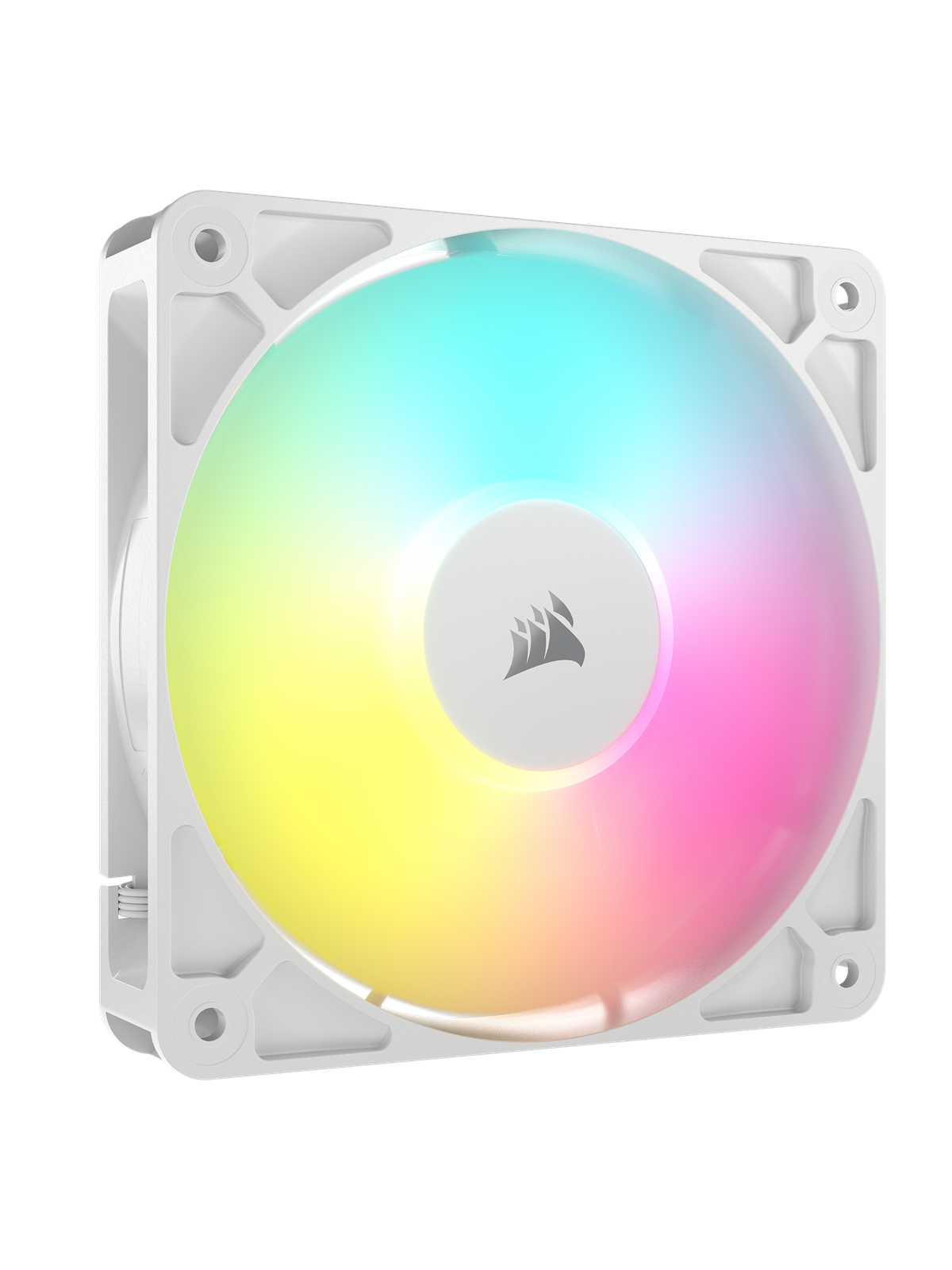 Corsair Rs120 Argb - Gehäuselüfter - 120mm - Weiß Mit Rgb-beleuchtung - 36 Dba - Gehaeuseluefter - Co-9050184-ww