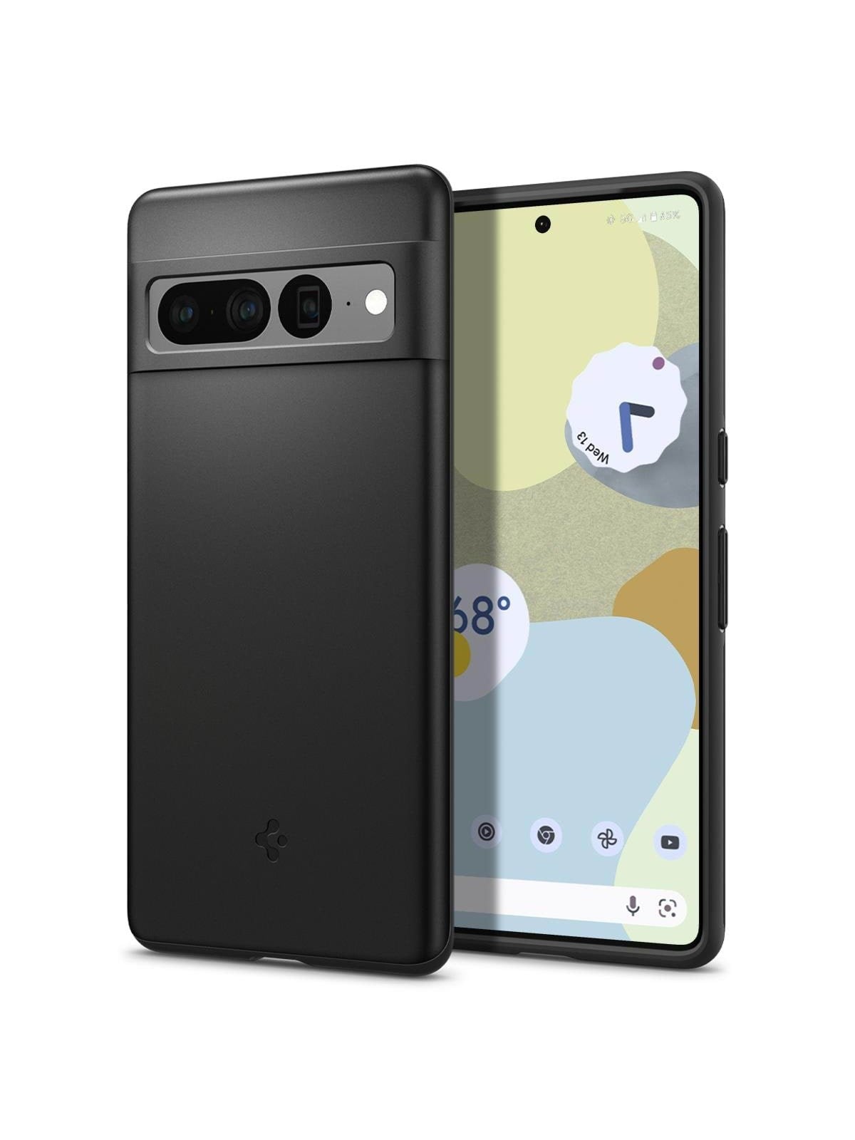 Spigen Thin Fit - Black - Google Pixel 7 Pro - Handys Cover Cases - Acs04733