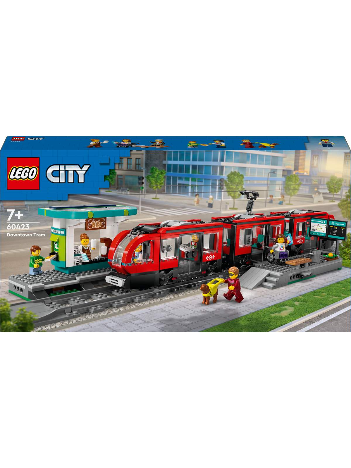 Lego City 60423 Straßenbahn Mit Haltestelle