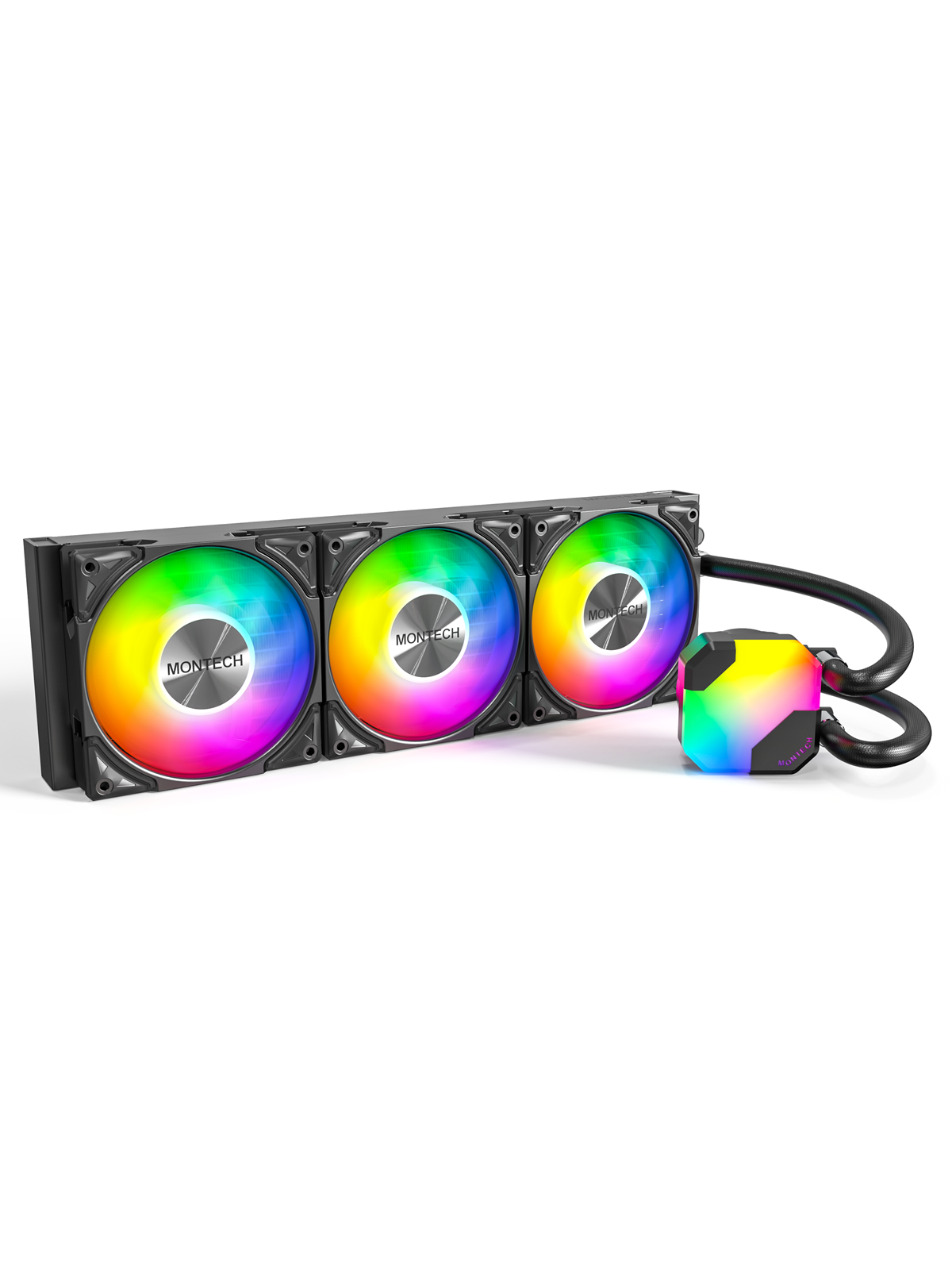 Montech Hyper Flow Argb 360 - Black - Cpu-wasserkühlung - Max 29 Dba - Cpu Kuehler - Hyper Flow Argb 360 (B)