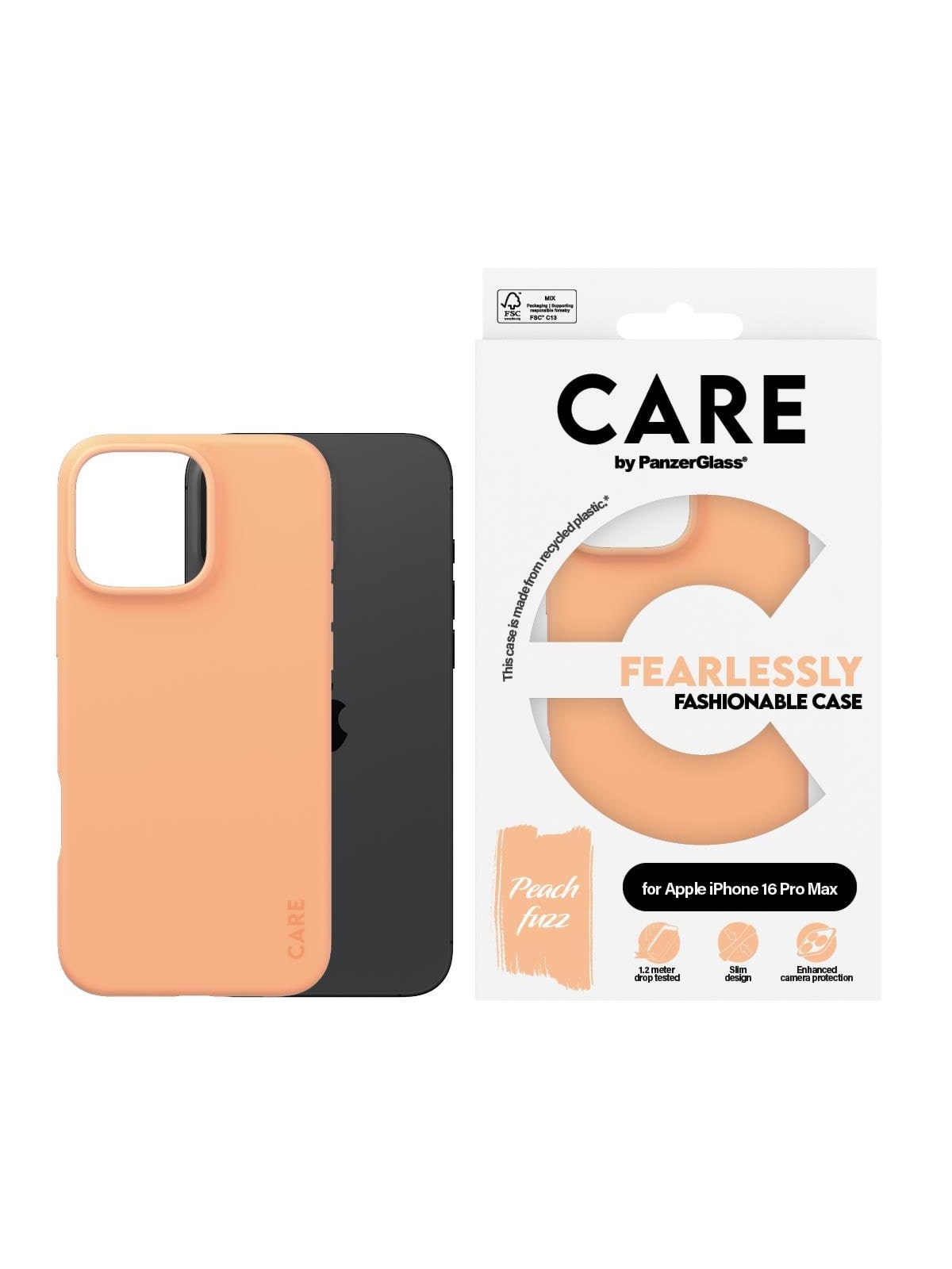 Care by Panzerglass Case Fashion Peachy Iphone 16 Pro Max - Handys Cover Cases - Panzer1412