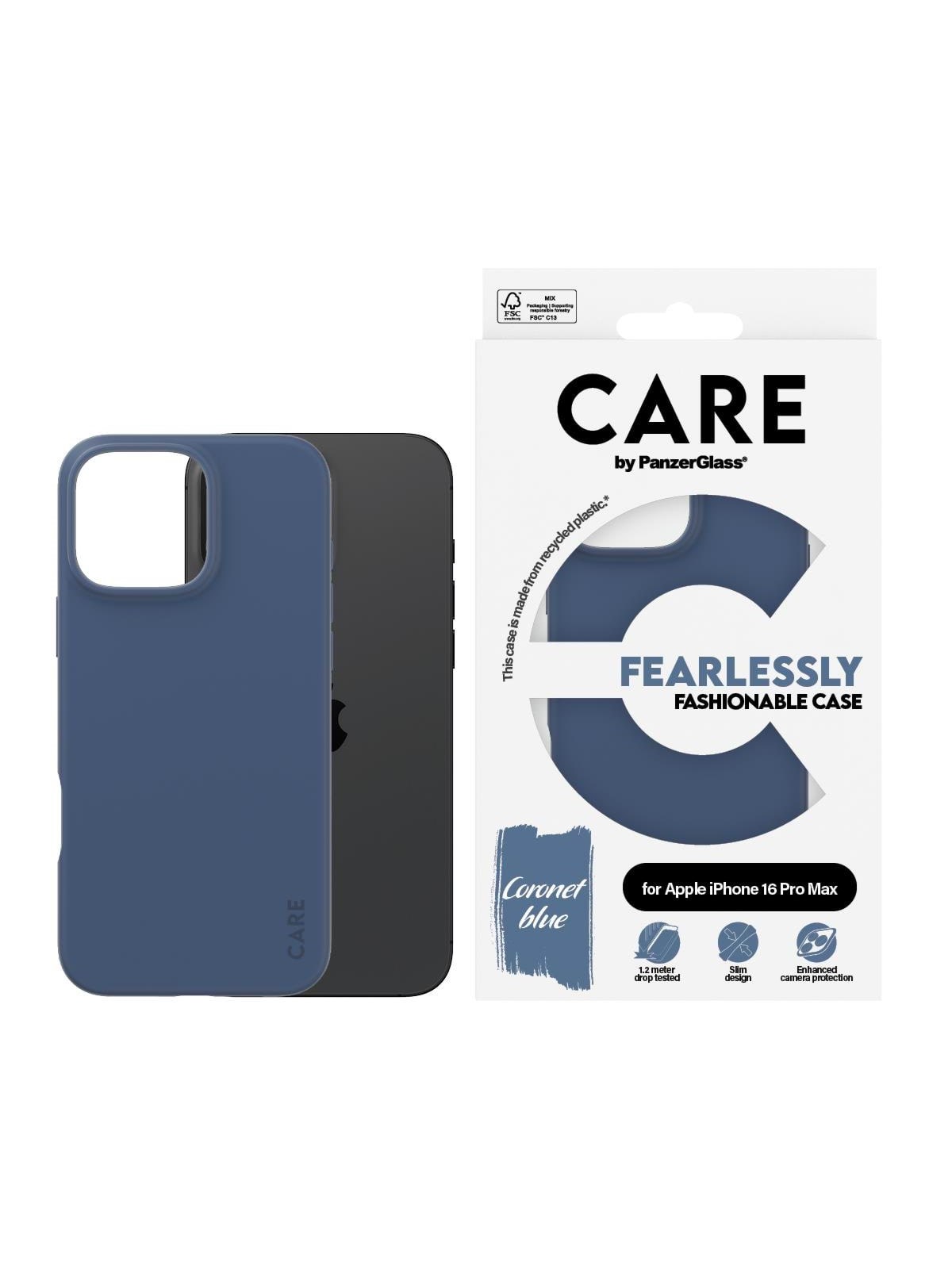 Care by Panzerglass Case Fashion Blue Iphone 16 Pro Max - Handys Cover Cases - Panzer1404