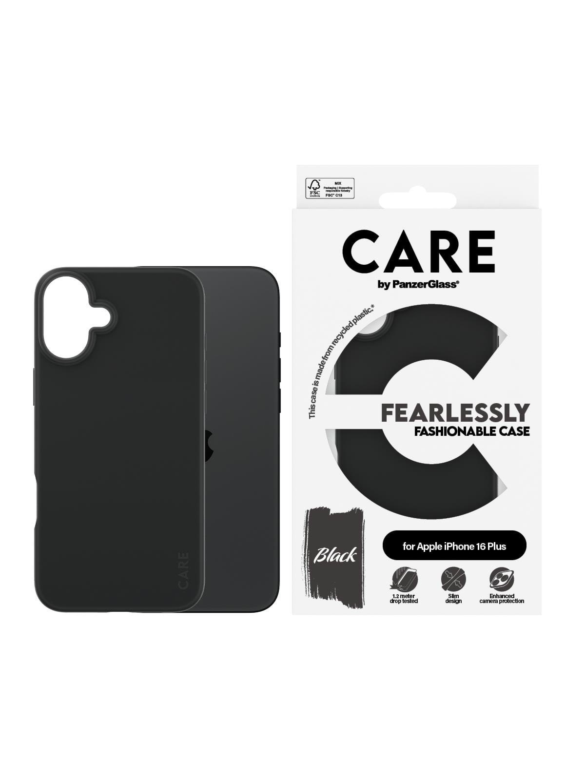 Care by Panzerglass Case Fashion Black Iphone 16 Plus - Handys Cover Cases - Panzer1395