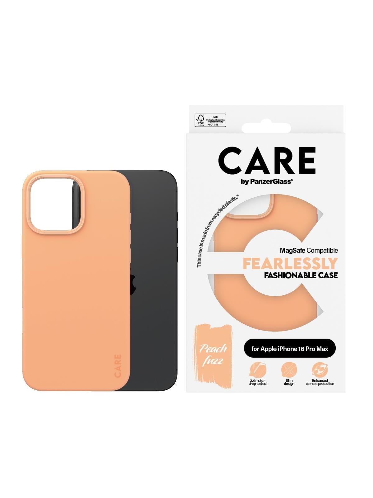 Care by Panzerglass Case Fashion Peachy Magsafe Iphone 16 Pro Max - Handys Cover Cases - Panzer1392