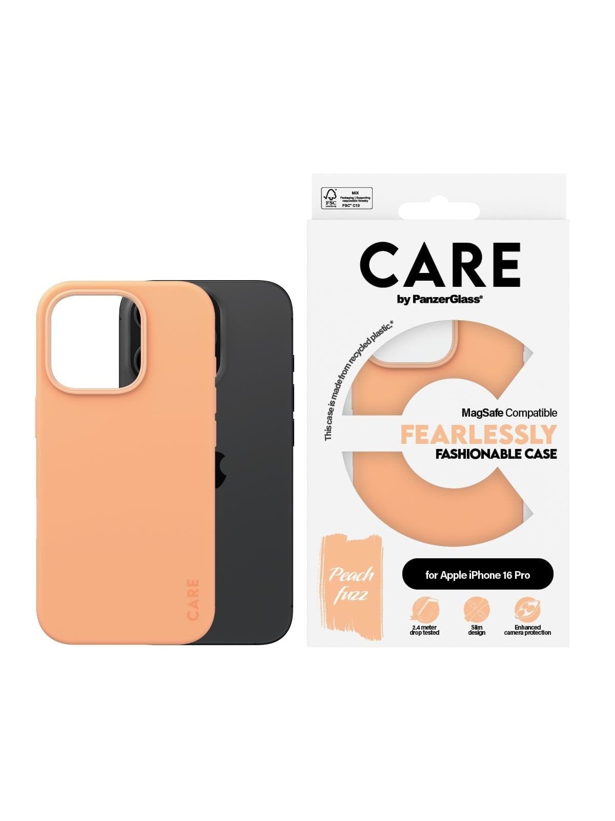 Care by Panzerglass Case Fashion Peachy Magsafe Iphone 16 Pro - Handys Cover Cases - Panzer1390