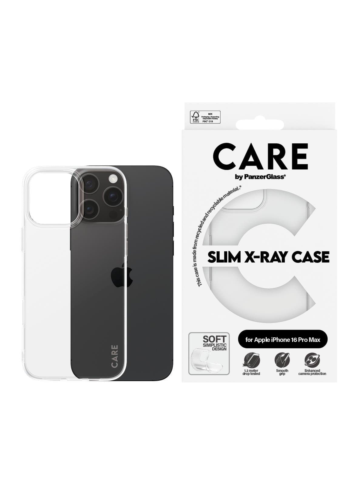 Care by Panzerglass Case Fashion X-ray Soft Basic Iphone 16 Pro Max - Handys Cover Cases - Panzer1444