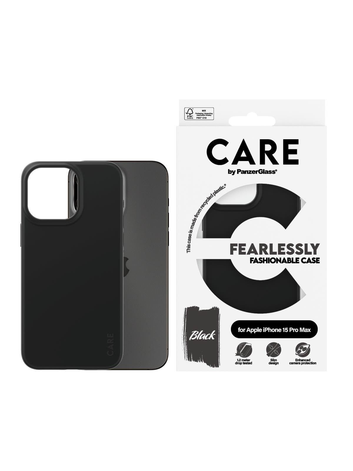 Care by Panzerglass Fashionable Case Black Iphone 15 Pro Max - Handys Cover Cases - Panzer1432
