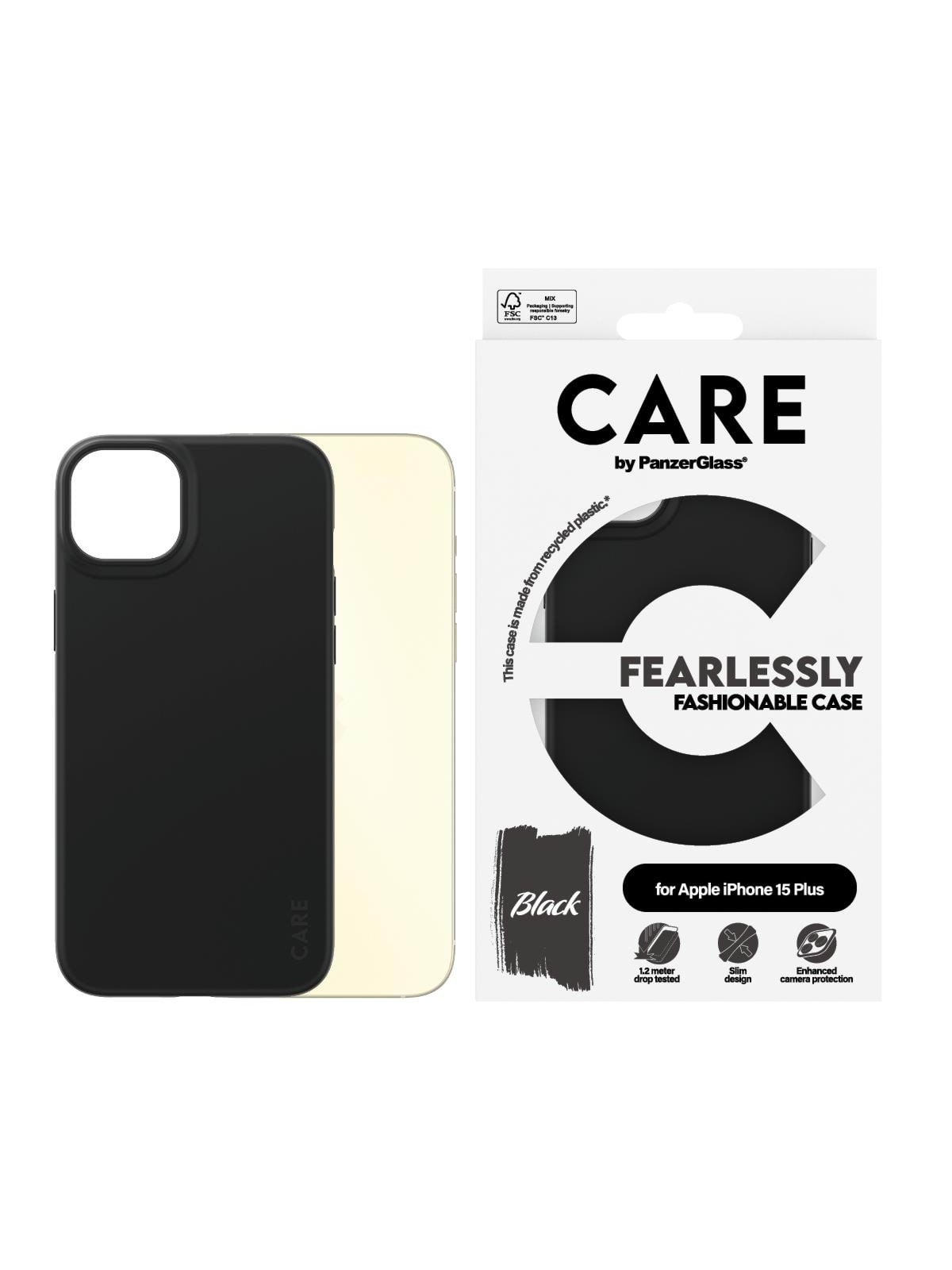 Care by Panzerglass Fashionable Case Black Iphone 15 Plus - Handys Cover Cases - Panzer1431
