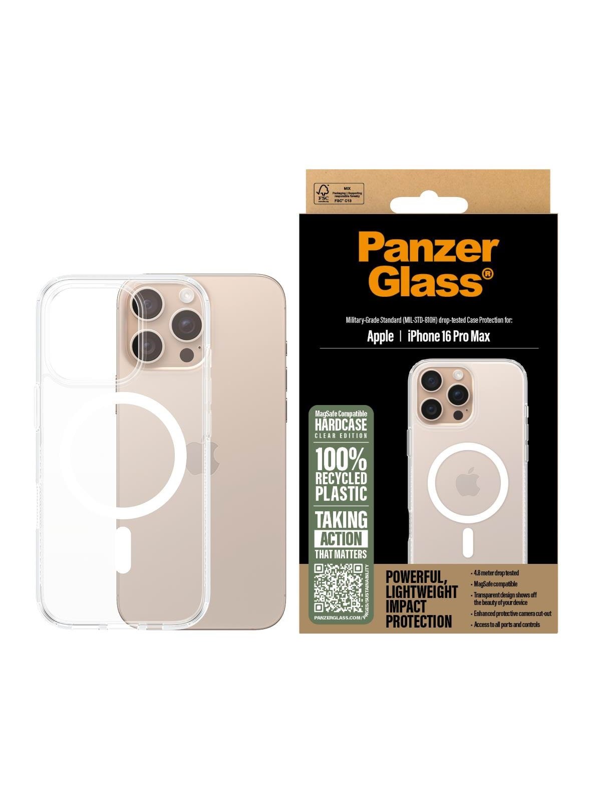 Panzerglass Hardcase White Magsafe Iphone 16 Pro Max - Handys Cover Cases - Panzer1294