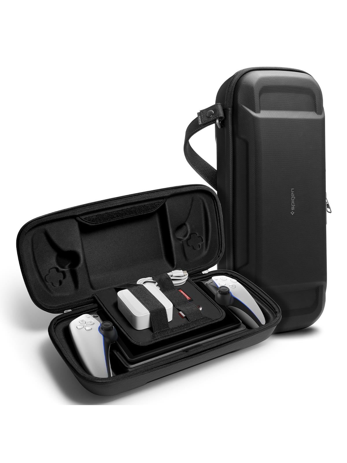 Spigen Rugged Armor Pro Pouch - Black - Sony Playstation Portal - Miscellaneous Zubehör Für Spielkonsole - Playstation Portal - Gaming Zubehoer - 