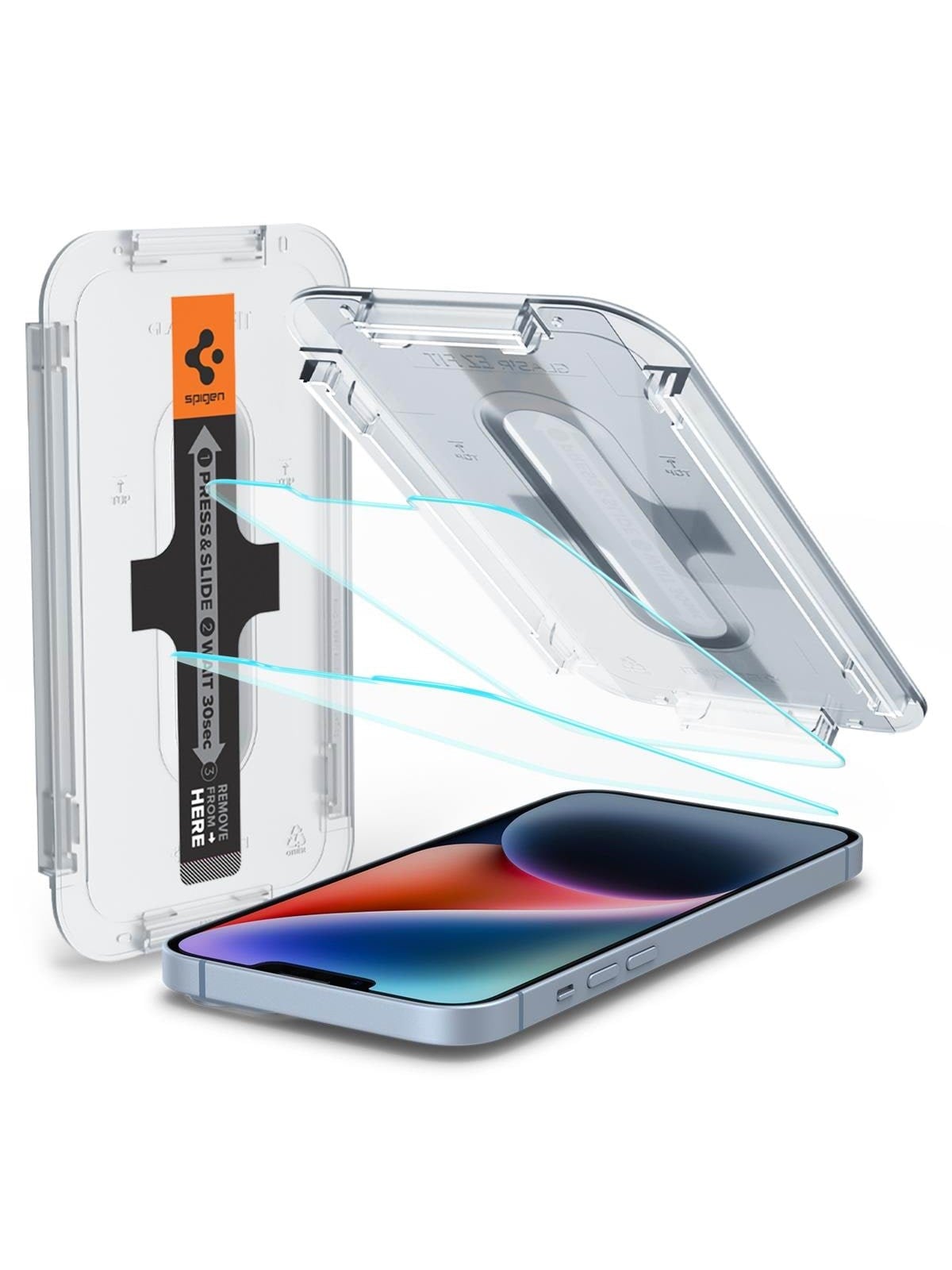 Spigen Glass tR EZ Fit HD 1 Pack Opensensor -Iphone16e/14/13/13 Pro - Handys Schutzfolie - Agl03724