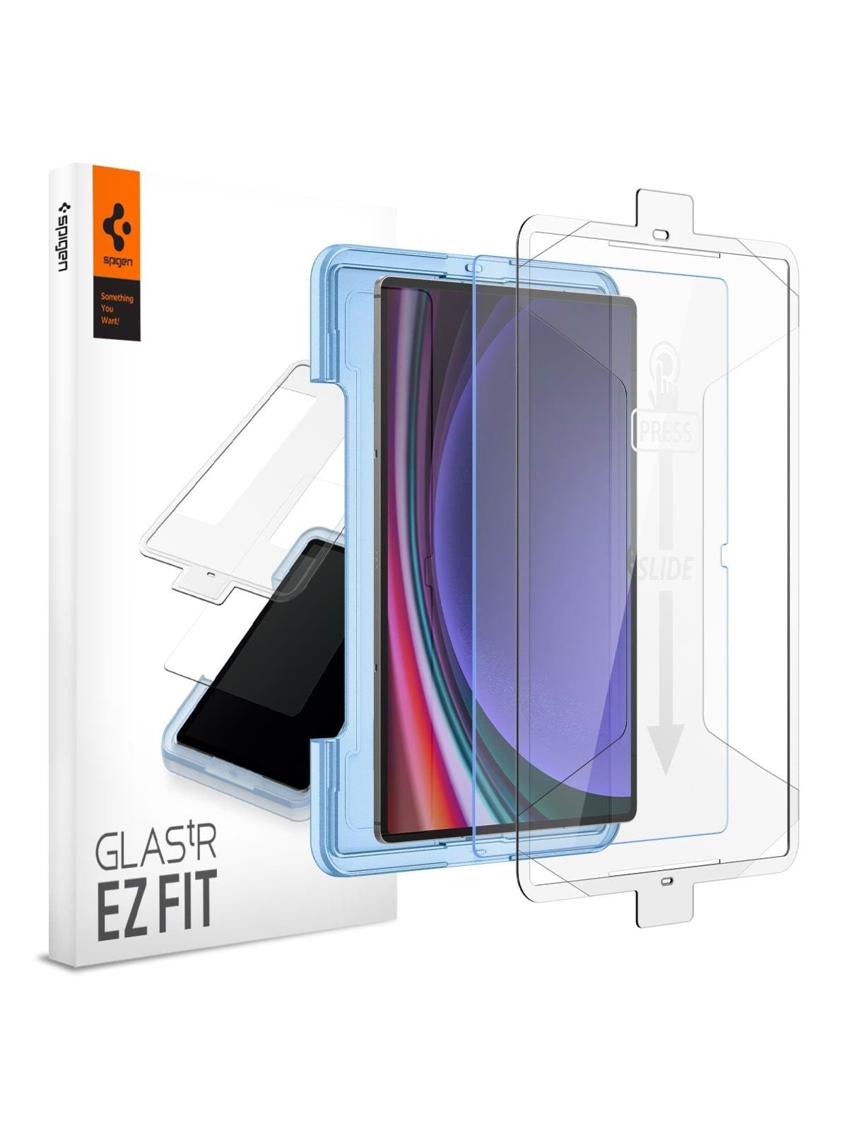 Spigen Glass tR EZ Fit 1 Pack - Samsung Galaxy Tab S10/s9 Ultra - Handys Schutzfolie - Agl06998