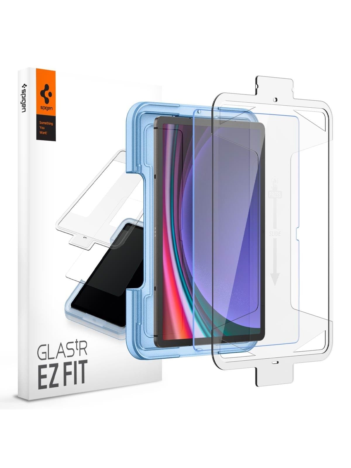Spigen Glass tR EZ Fit 1 Pack - Samsung Galaxy Tab S10/s9+ - Handys Schutzfolie - Agl06999