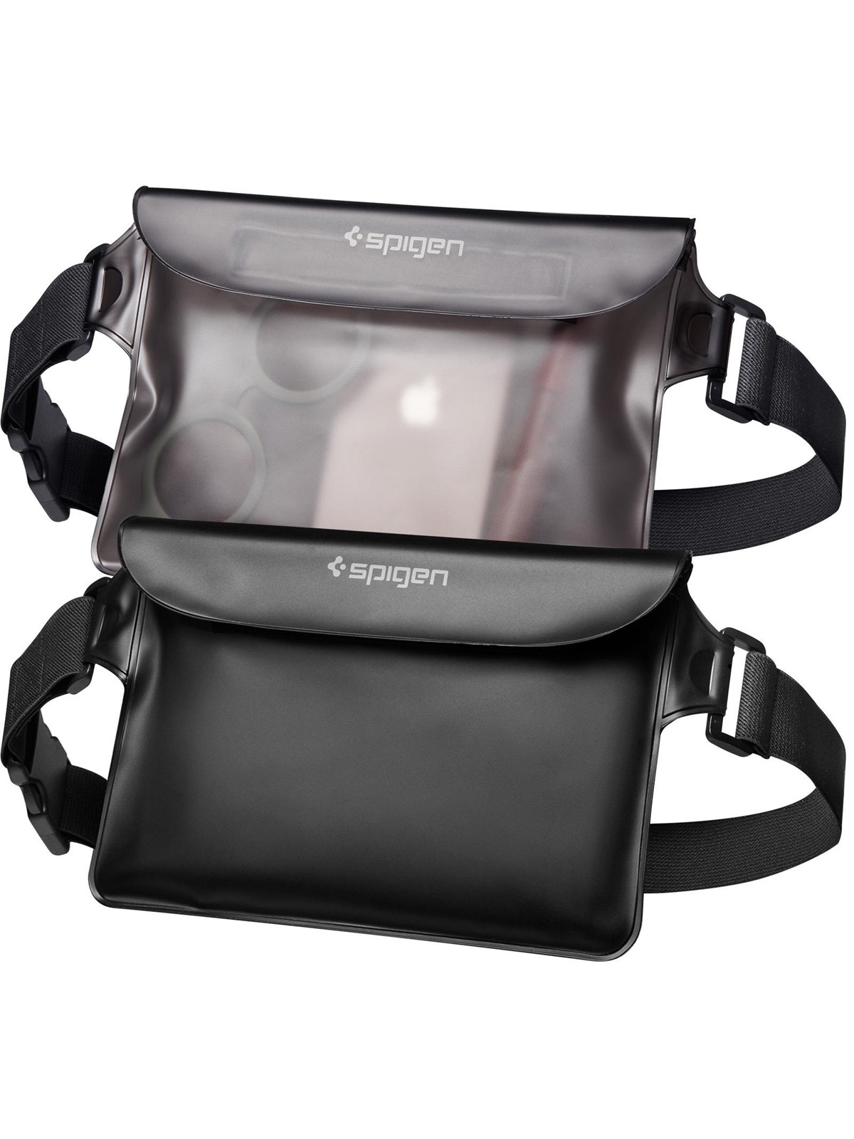 Spigen Aqua Shield Waterproof Waist Bag A620 2 Pack - Black + Transparent Black - Handys Anderes Zubehoer - Amp04531