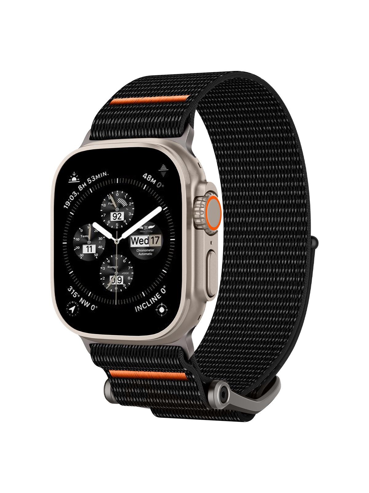 Spigen Durapro Flex - Black - Apple Watch 49mm/46mm/45mm/44mm/42mm - Smartwatch Accessories - Amp05981