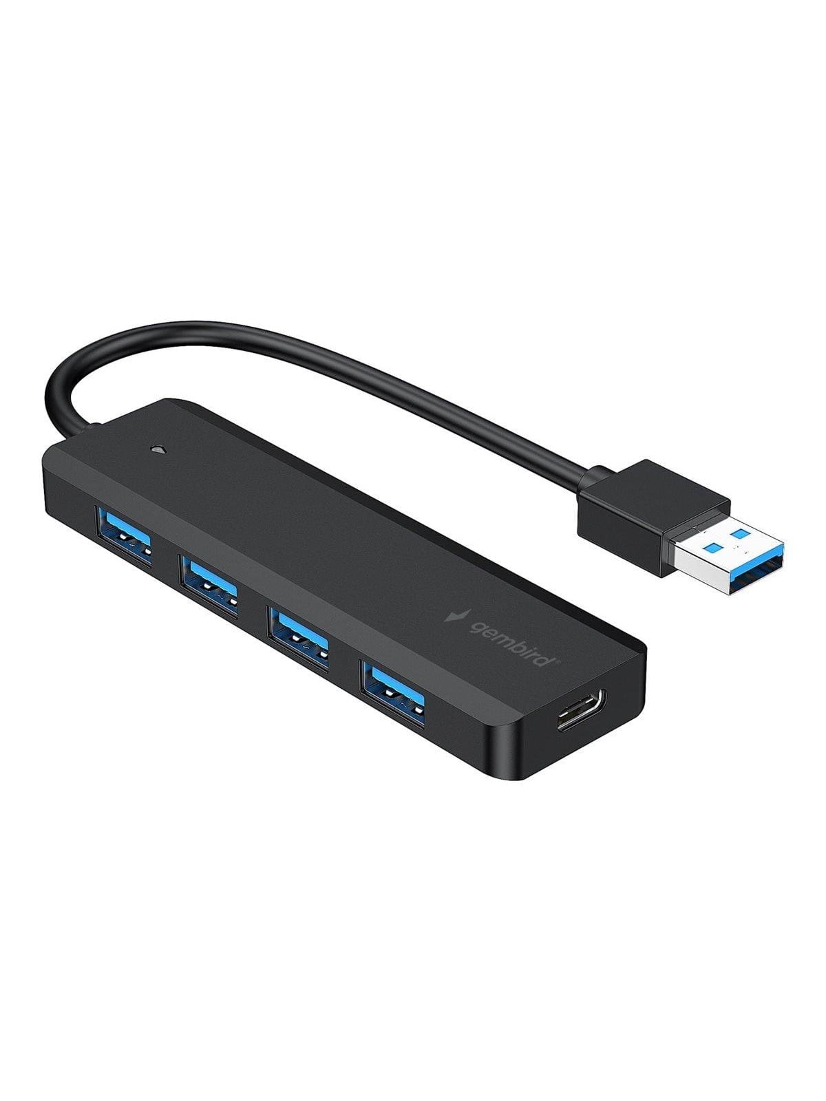 Gembird Uhb-u3p4p-02 - Hub - 4 Ports Usb-hubs - Usb 3.2 - 4 - Schwarz - Usb Hubs