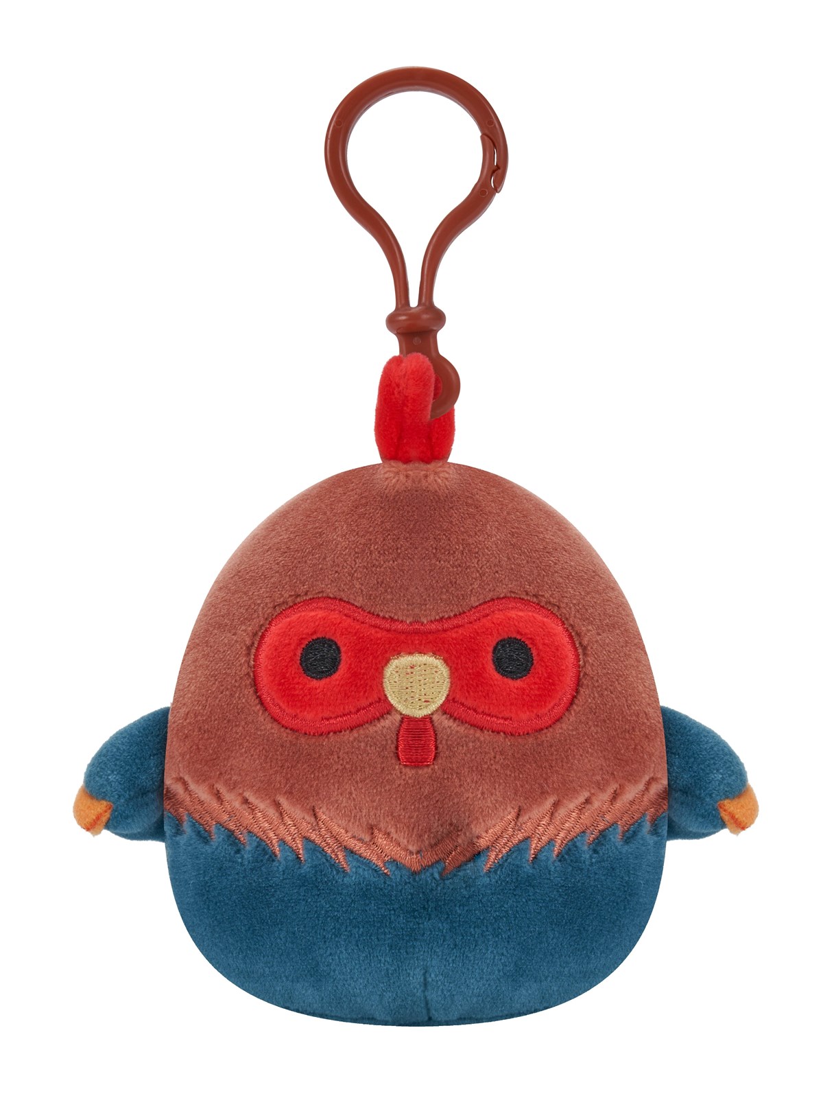 Squishmallows Brown And Blue Rooster - 9 cm P15 Clip On - Plush - 0196566184060