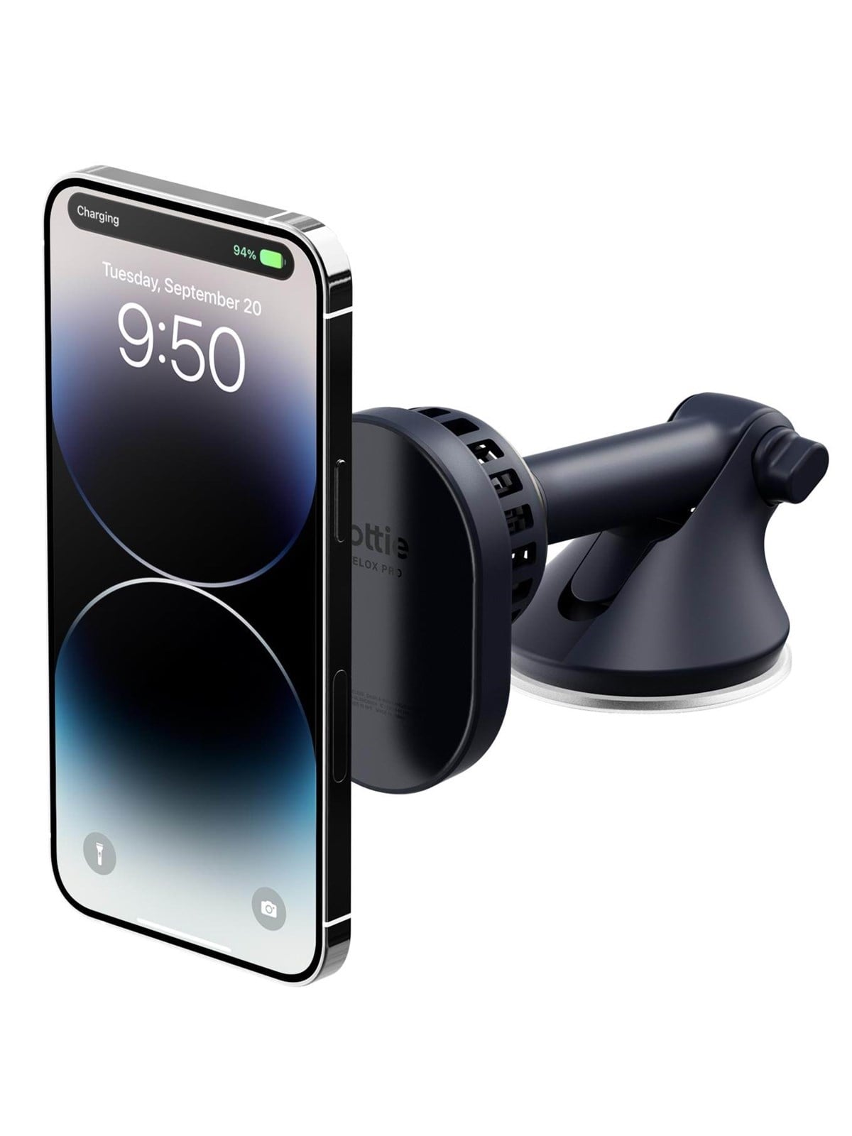 iOttie Velox Pro MagSafe Magnetic Wireless CryoFlow Cooling Dash & Windshield Car Mount Image