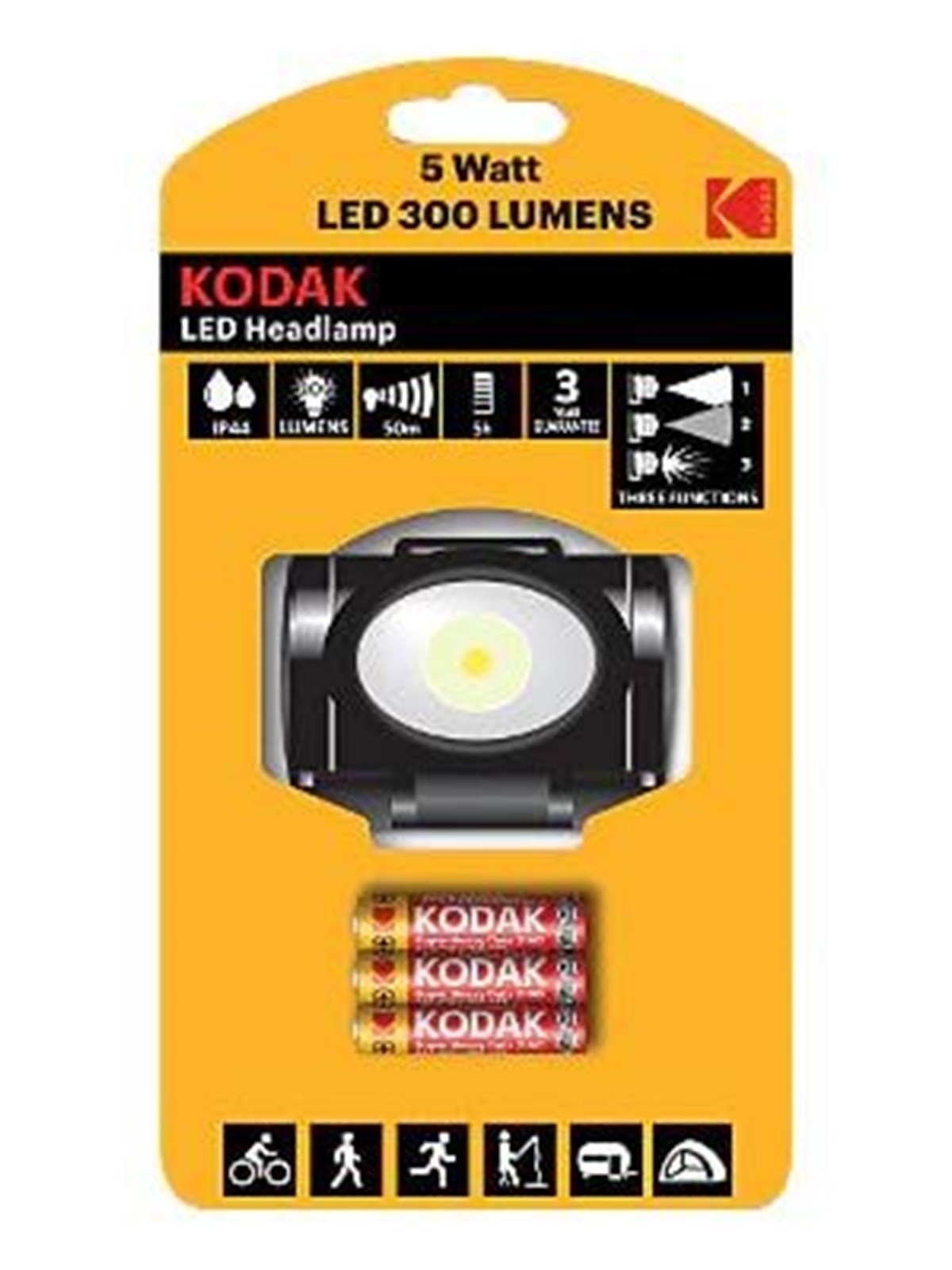 Kodak Led Headlamp 300 Lumen - Taschenlampen Und Scheinwerfer - 5990