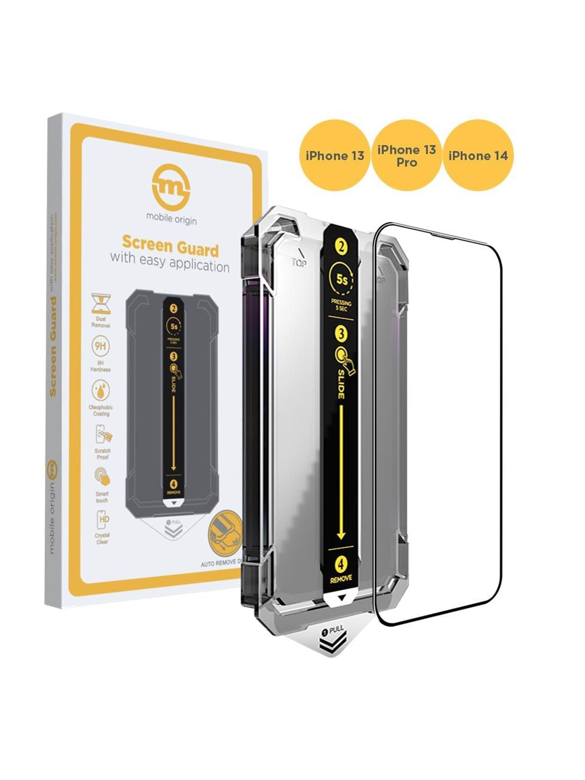 Mobile Origin Screen Guard Iphone 17e/16e/14/13/13 Pro With Easy Application - Handys Schutzfolie - Sgz-i14