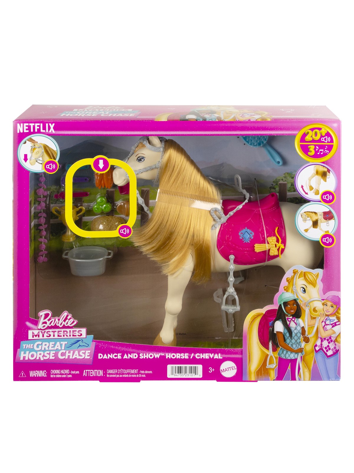Barbie The Great Horse Chase - Dance And Show Horse - Puppen Zubehoer - Hxj42