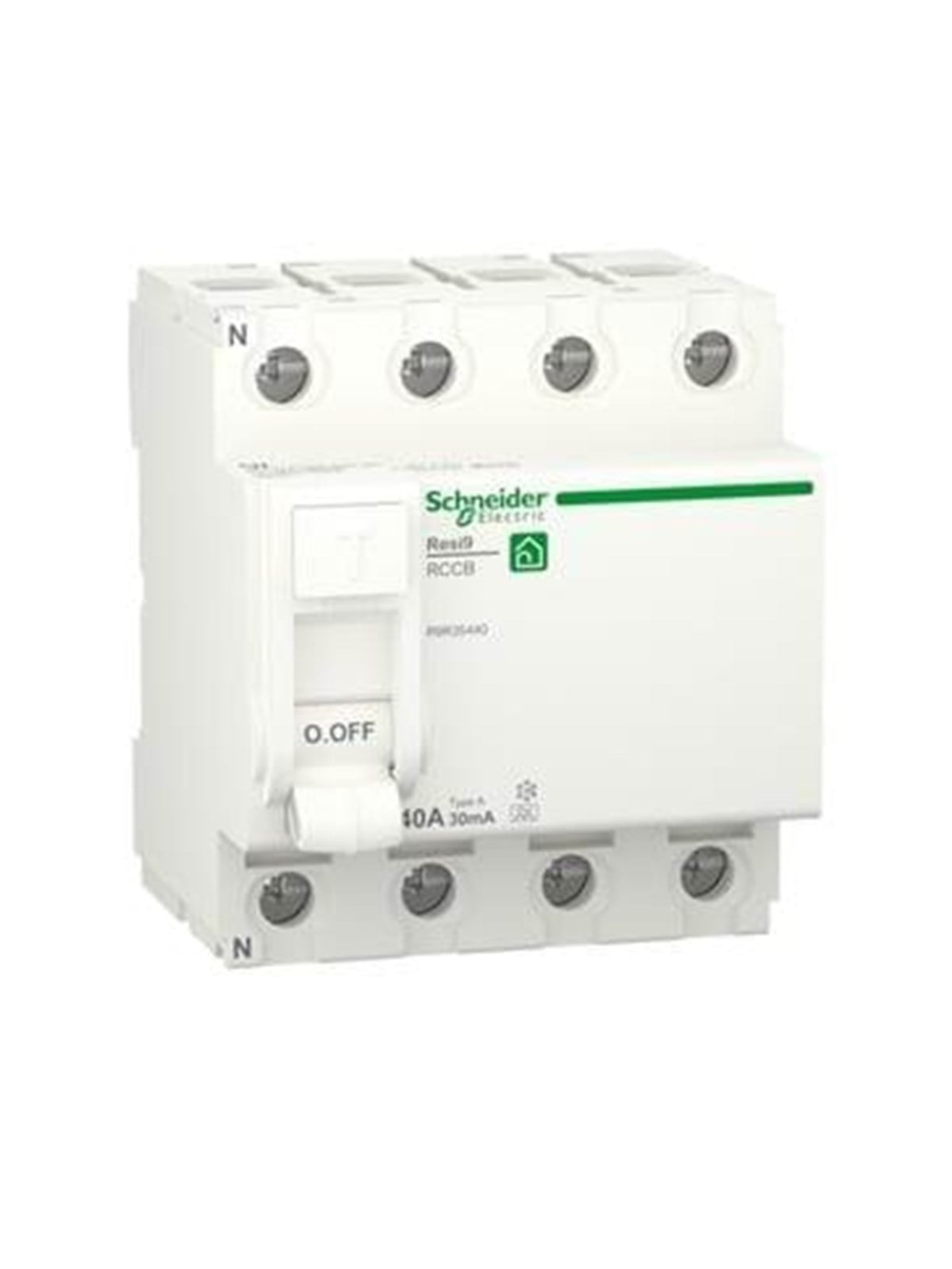 Schneider Electric Resi9 XP RCD/HPFI residual current circuit breaker 4P 40A 30mA class A 72mm Image