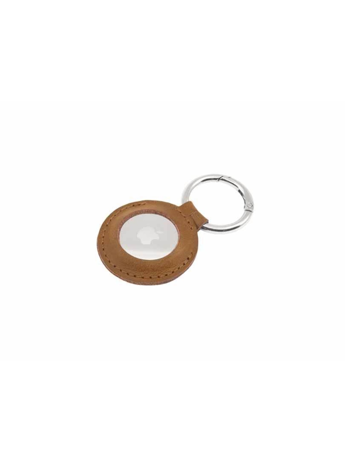 Fixed Real Leather Keychain Case For Airtag Brown - Handys Anderes Zubehoer - Fixwat-c2-brw