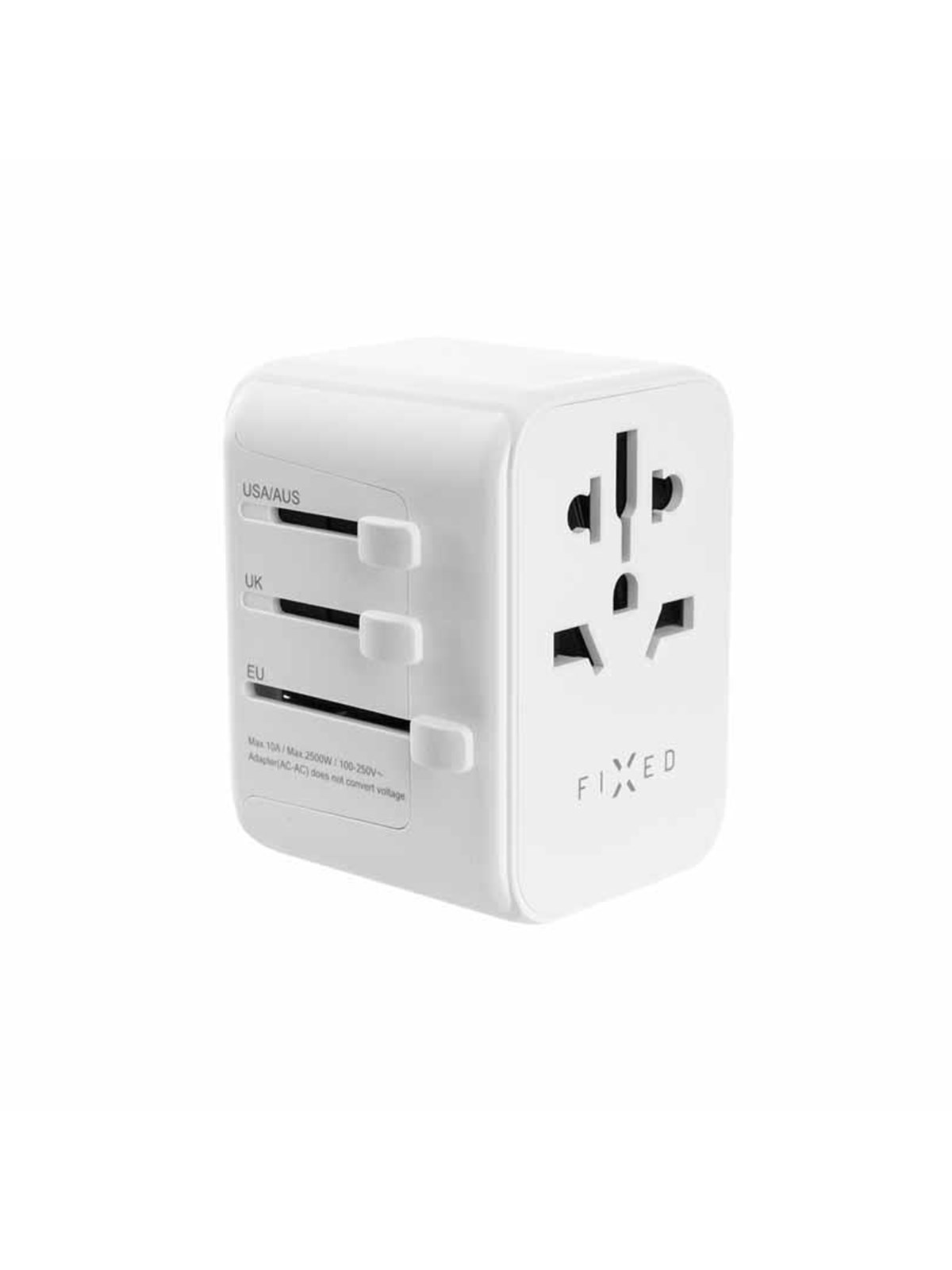 Fixed Travel Charger Usb-c/usb-a 30w Eu/uk/usa/aus White - Handys Adapter Und Ladegeraete - Fixct30-1c2a-wh