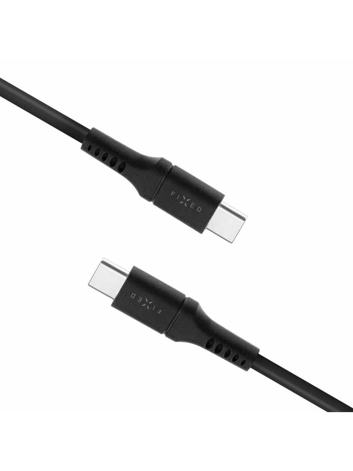 Fixed Liquid Silicone 60w - Usb-c Usb-c - 0.5m - Schwarz - Usb Kabel - Fixdls-cc05-bk