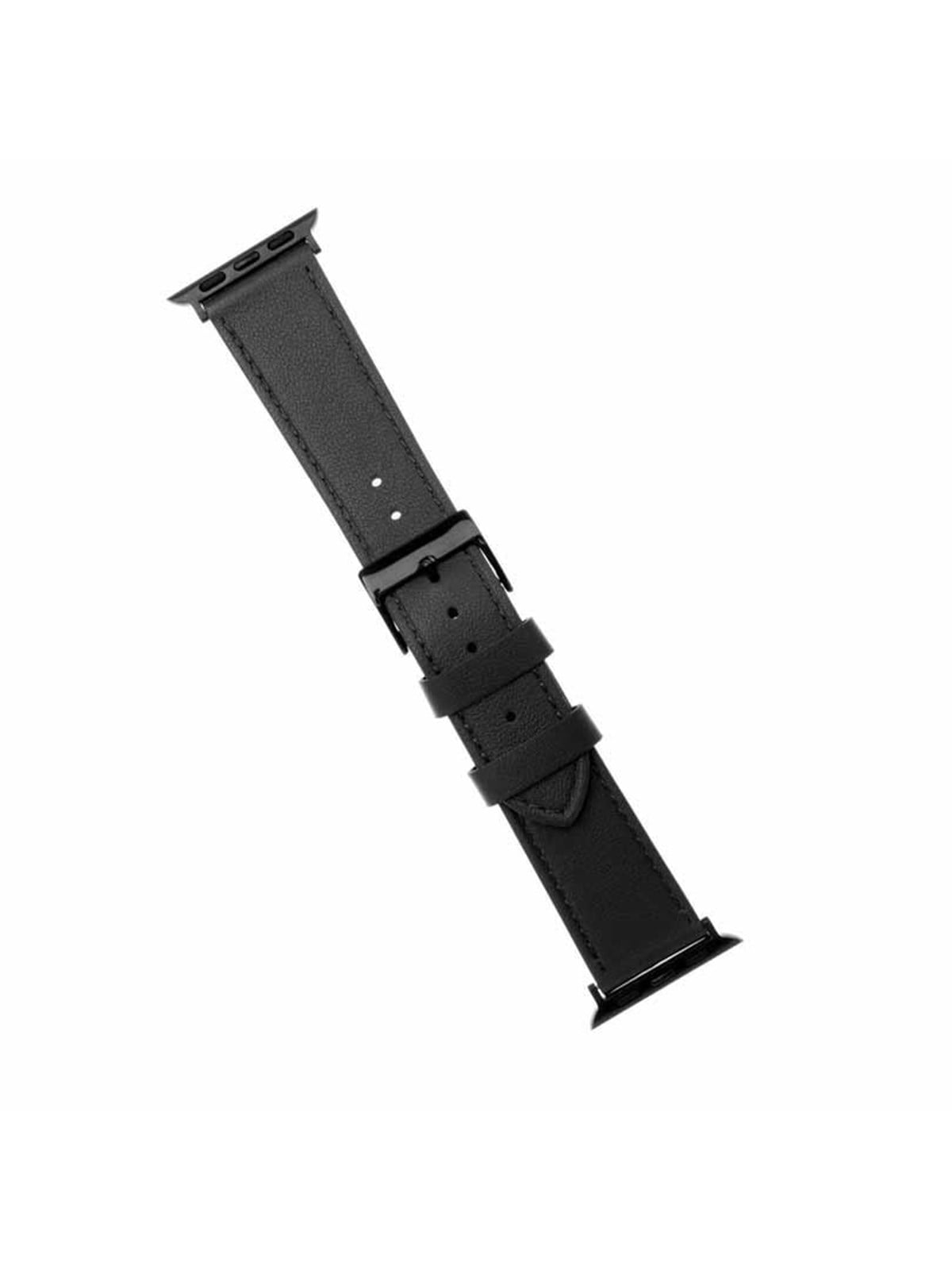 Fixed Leather Strap For Apple Watch 42/44/45/49mm Black - Smartwatch Accessories - Fixlst-434-bk