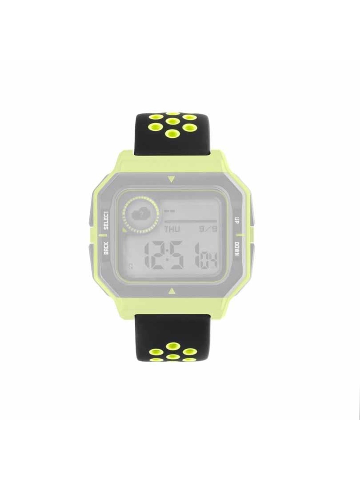 Fixed Silicone Smartwatch Strap Universal 22mm Blacklime - Smartwatch Accessories - Fixsst-22mm-libk